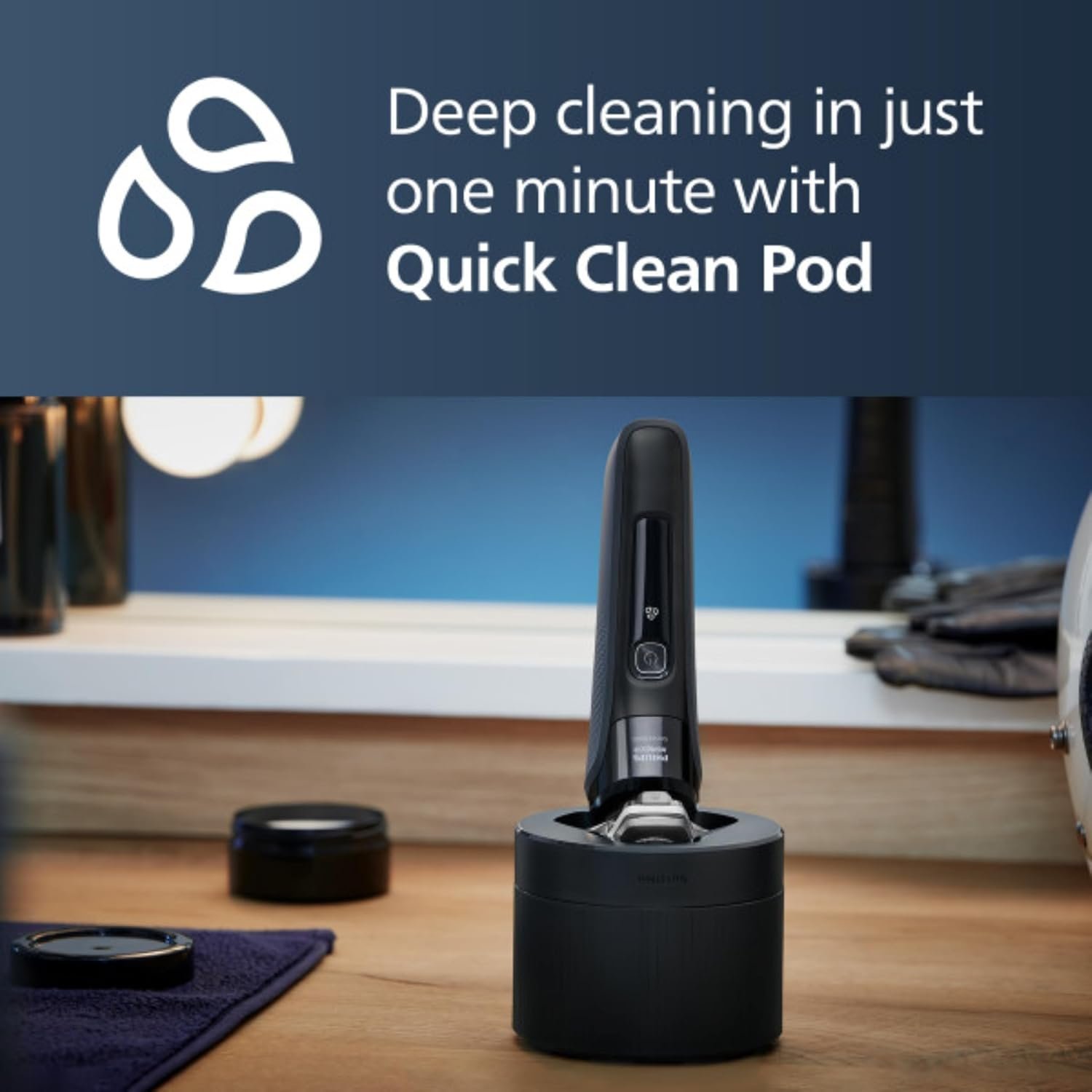 Philips Shaver Series 9000 Wet and Dry Electric Shaver, with Lift and Cut Shaving System and SenseIQ Technology, Pop-up Trimmer - Image 7