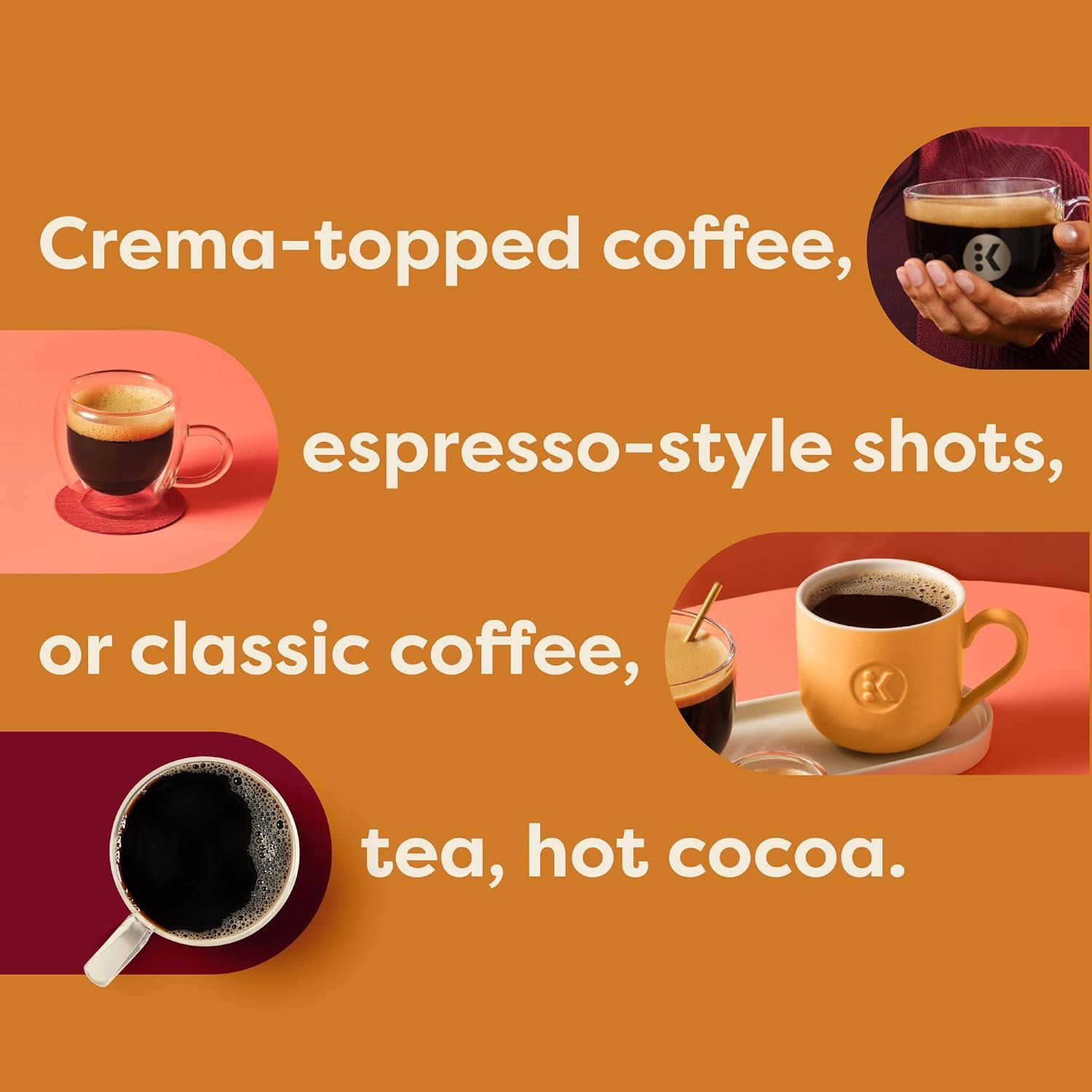 Keurig K-Crema Single Serve K-Cup Pod Coffee Maker, PressureInfusion & MultiStream Technology, Brews Crema-Topped Coffee, Espresso-Style Shots, Classic Coffee, Tea, Cocoa, 72 oz Removable Reservoir - Image 11