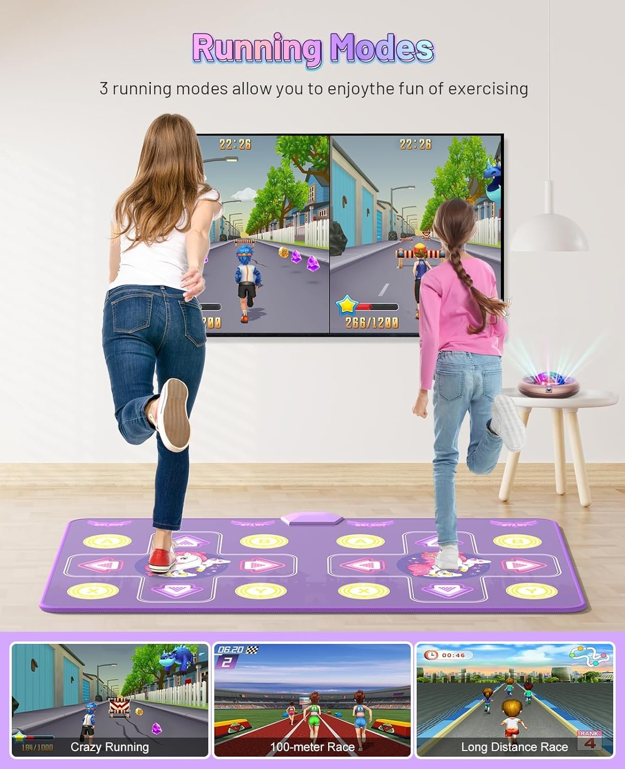Dance Mat for Girls Boys - Wireless Dance Pad for TV with Camera, Plug and Play Double User Dance Mat Game, Danceing Mat for Family Games, Christmas and Birthday Gift Toys for Kids and Adults - Image 5