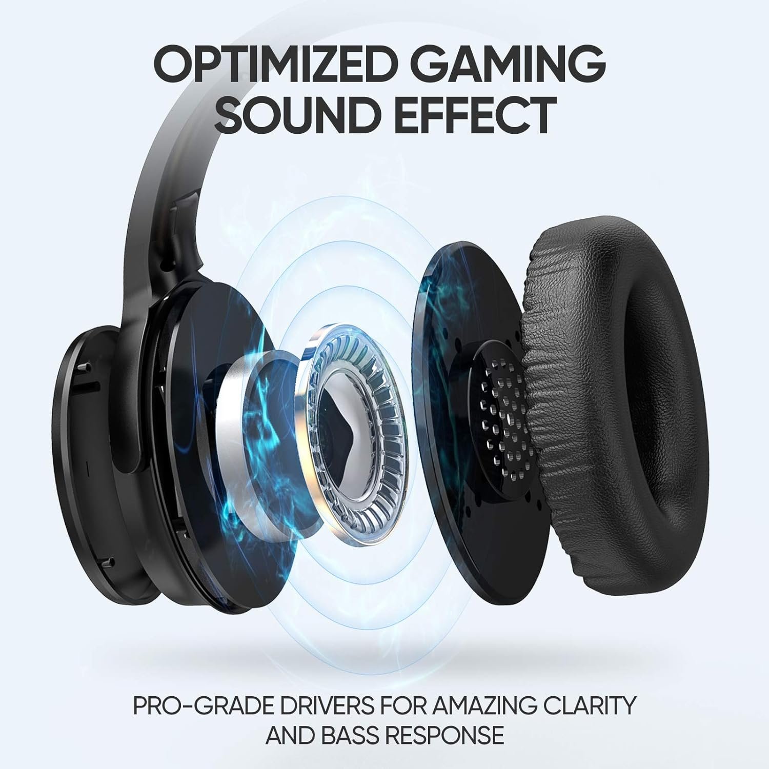SARLAR VR Gaming Headphones for Quest 2/Quest 3 Increase VR Immersion, Custom Length Cable, Optimized Gaming Audio Driver, Memory Protein Ear Pads Noise Isolating and Other Accessories - Image 3