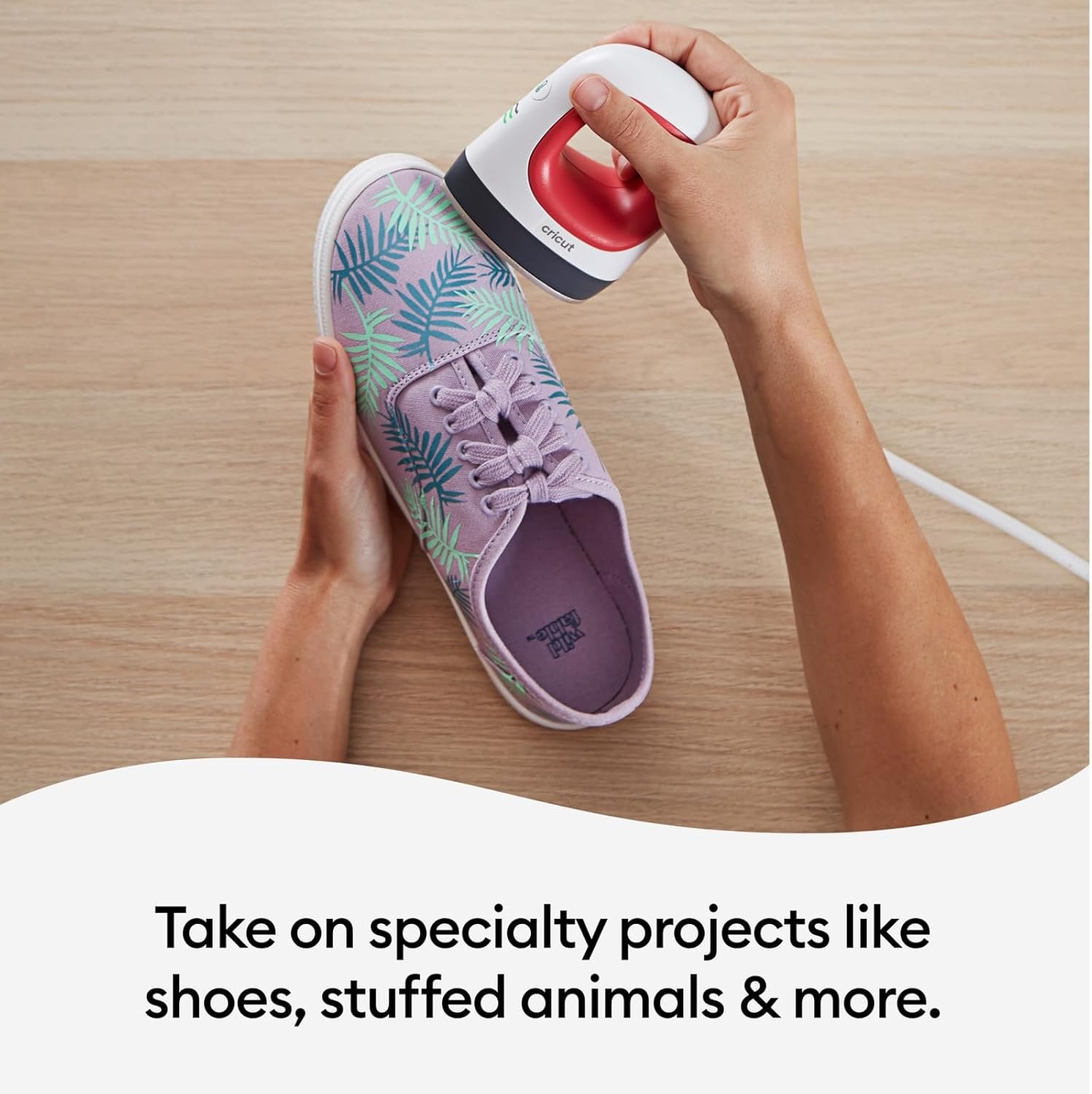 Cricut EasyPress Mini Heat Press for Pressing Small Objects Like Shoes, Stuffed Animals, Hats & More, 3 Heat Settings & Precision Tip, Ceramic-Coated Heat Plate, Compact & Lightweight, Raspberry - Image 6