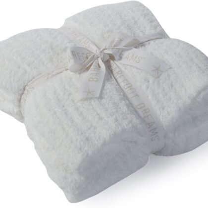 Barefoot Dreams® CozyChic® Ribbed Throw, White, 54"x72"