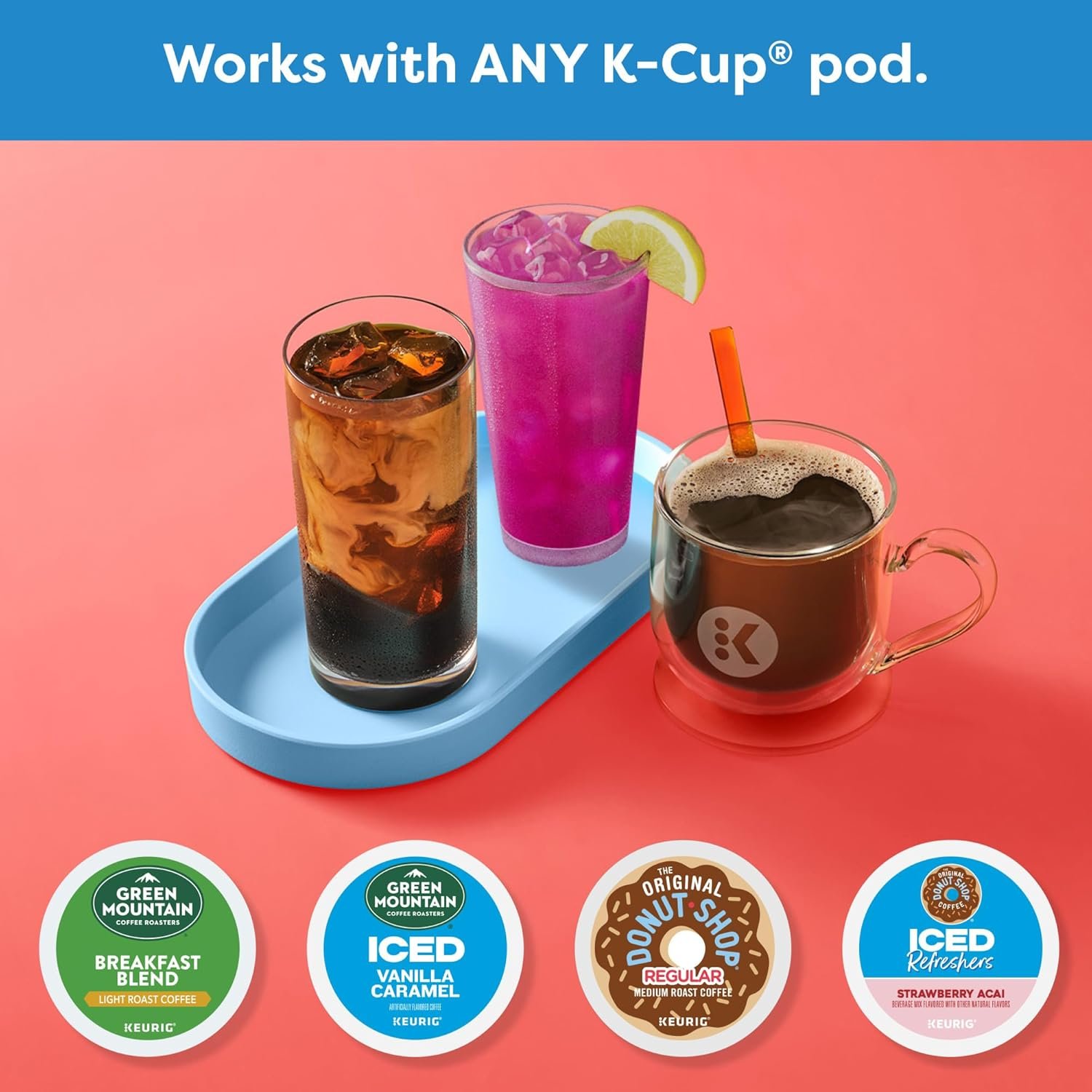 Keurig K-Brew + Chill Iced & Hot Single Serve Coffee Maker with QuickChill & MultiStream Technology, 70oz Reservoir, Strong Brew, Holiday Gift Favorite - Image 16