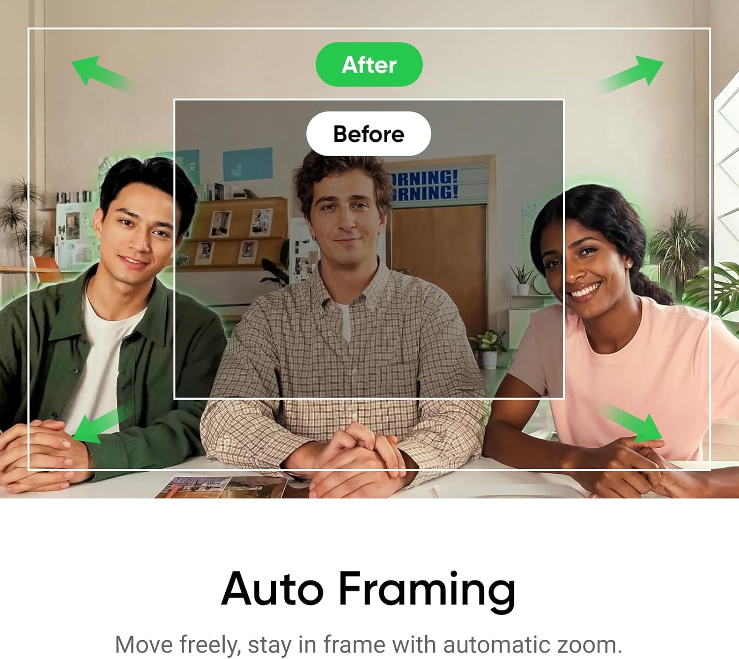 Insta360 Link 2C - 4K Webcam for PC/Mac, 1/2" Sensor, Auto Framing, HDR, AI Noise-Canceling Mic, Gesture Control for Streaming, Video Calls, Gaming, Works with Zoom, Teams, Twitch & More - Image 5