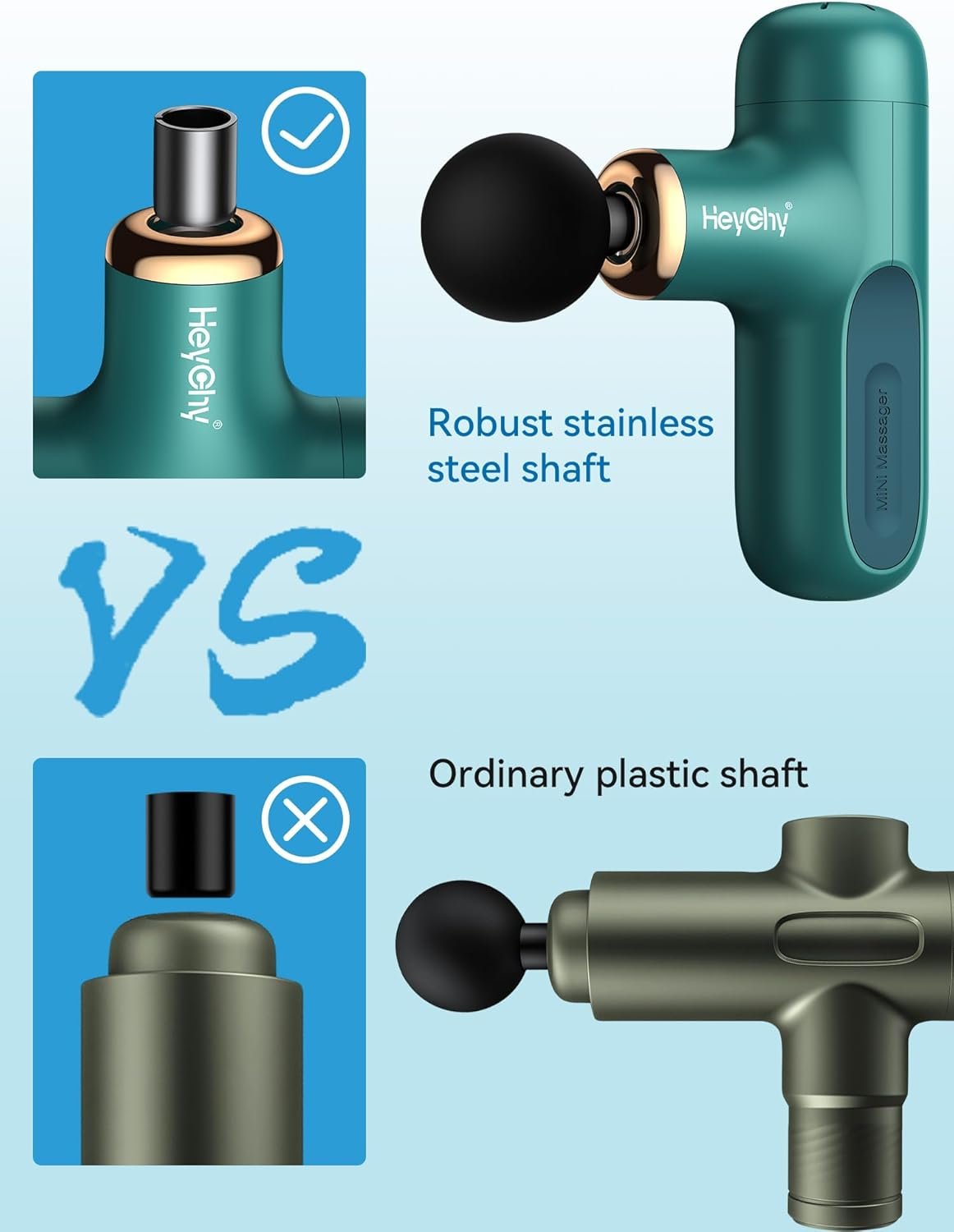 Super Mini Massage Gun, Percussion Deep Tissues Muscle Massager, Compact Sports Travel Massage Gun, Portable Handheld Massager for Office Gifts for Her, Home, Athletes - Image 7