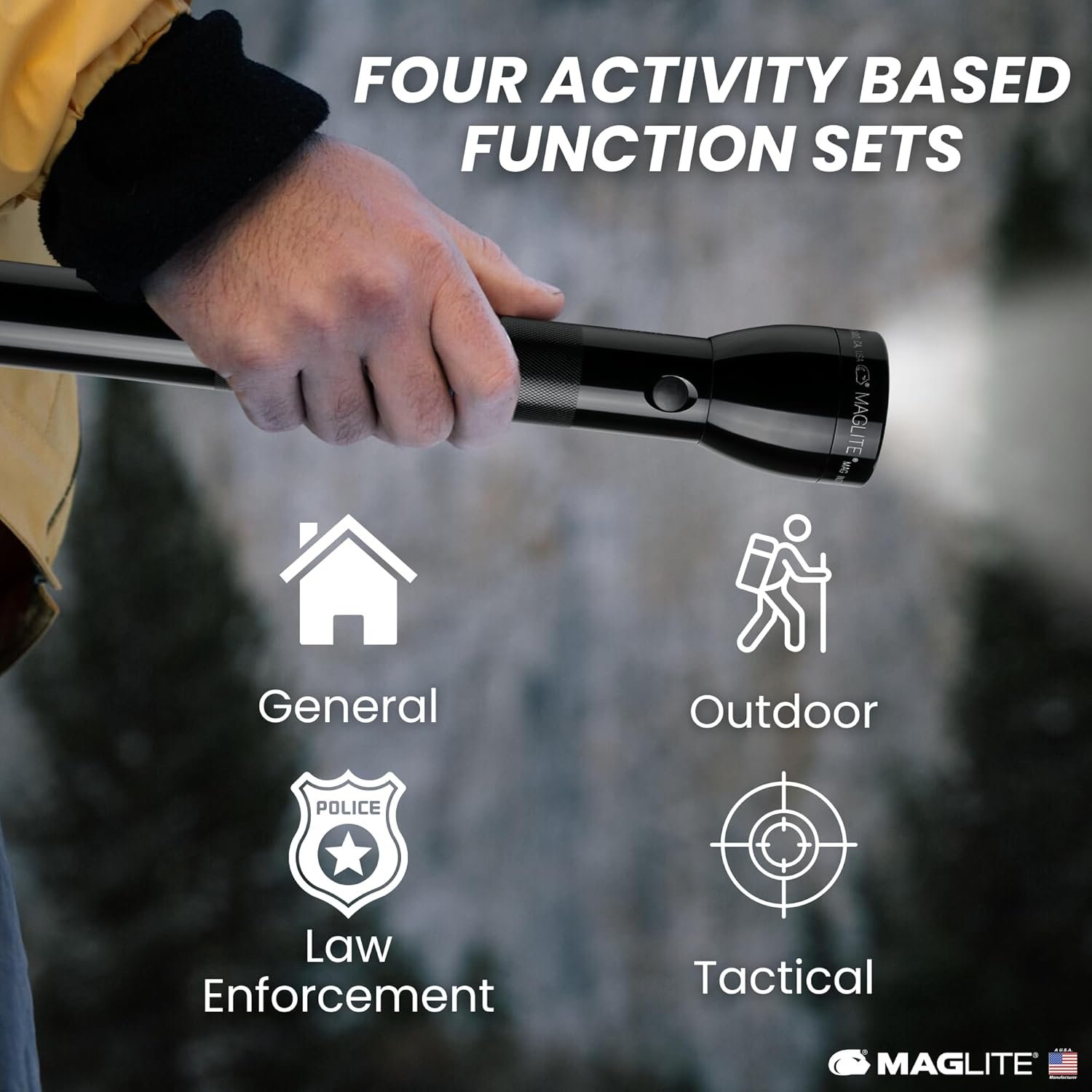 MagLite ML300L 4D LED Flashlight – 1002 Lumens, Long Runtime, Adjustable Beam, Water-Resistant, Aluminum Body – Black - Image 8