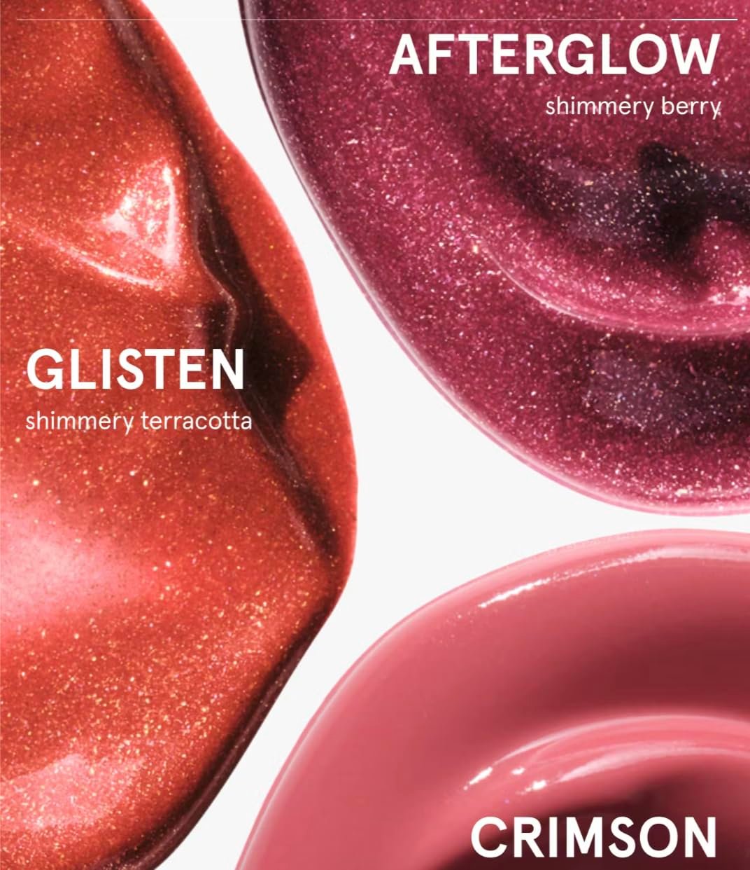 Glossier Mini Cloud Paint Blush Trio Holiday Gift Set: Crimson, Glisten & Afterglow