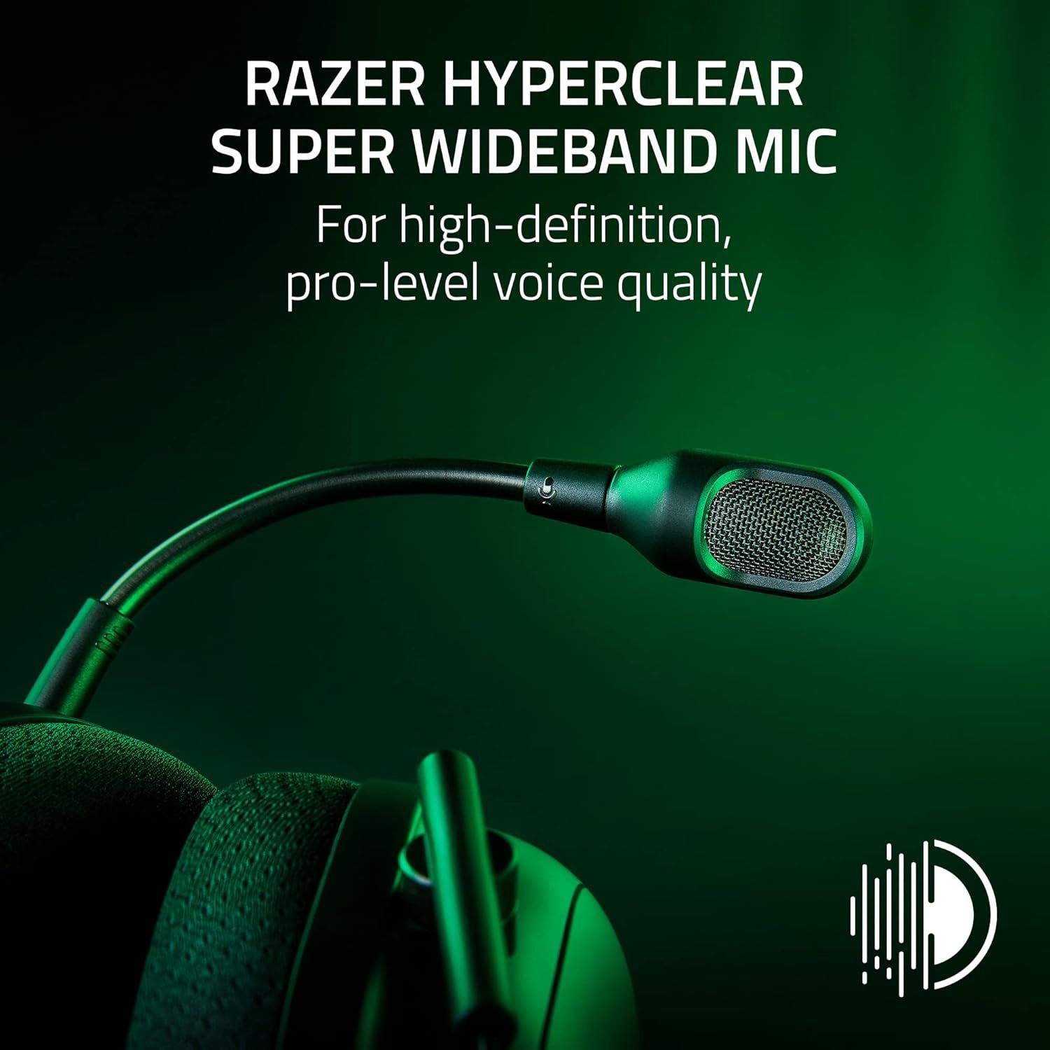 Razer BlackShark V2 Pro Wireless Gaming Headset: Super Wideband Mic - Pro Tuned FPS Profiles - 50mm Drivers - Plush Noise Isolating Earcups - 70 Hr Battery - Bluetooth - for PC, PS5, Switch 2 - Black - Image 3