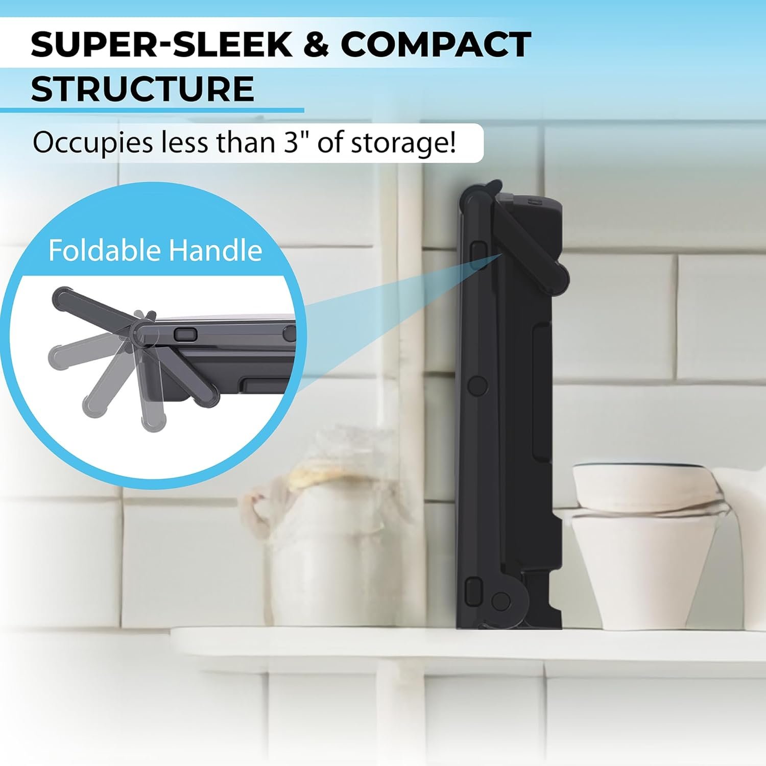 Courant Panini Press Gourmet Sandwich Maker, Super Slim Design with Foldable Handle, 4 Servings Grill with Non-Stick Plates, Opens 180° for Table Grill, Stainless Steel 1400 Watts - Image 5