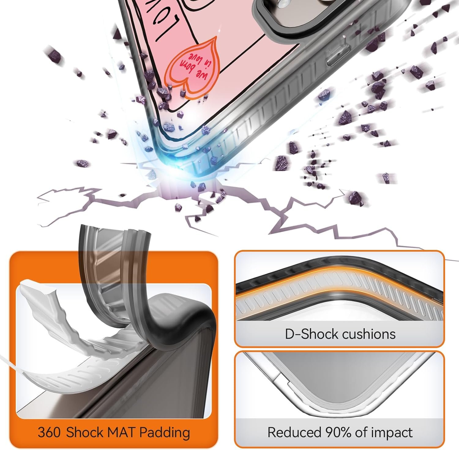 Magnetic for Samsung Galaxy S24 Magsafe Case Cute Aesthetic - Durable Shockproof 6.6 ft Drop Impact Phone Case Cover with Funny Fashion Cassette Tape Design 6.2" Black - Image 4