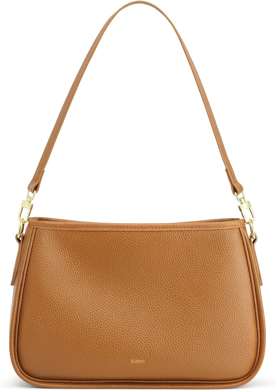 Kattee Shoulder Purse for Women, Medium Leather Crossbody Bag Trendy, Hanbags Purses, Small Hobo Bags with 2 Removable Straps