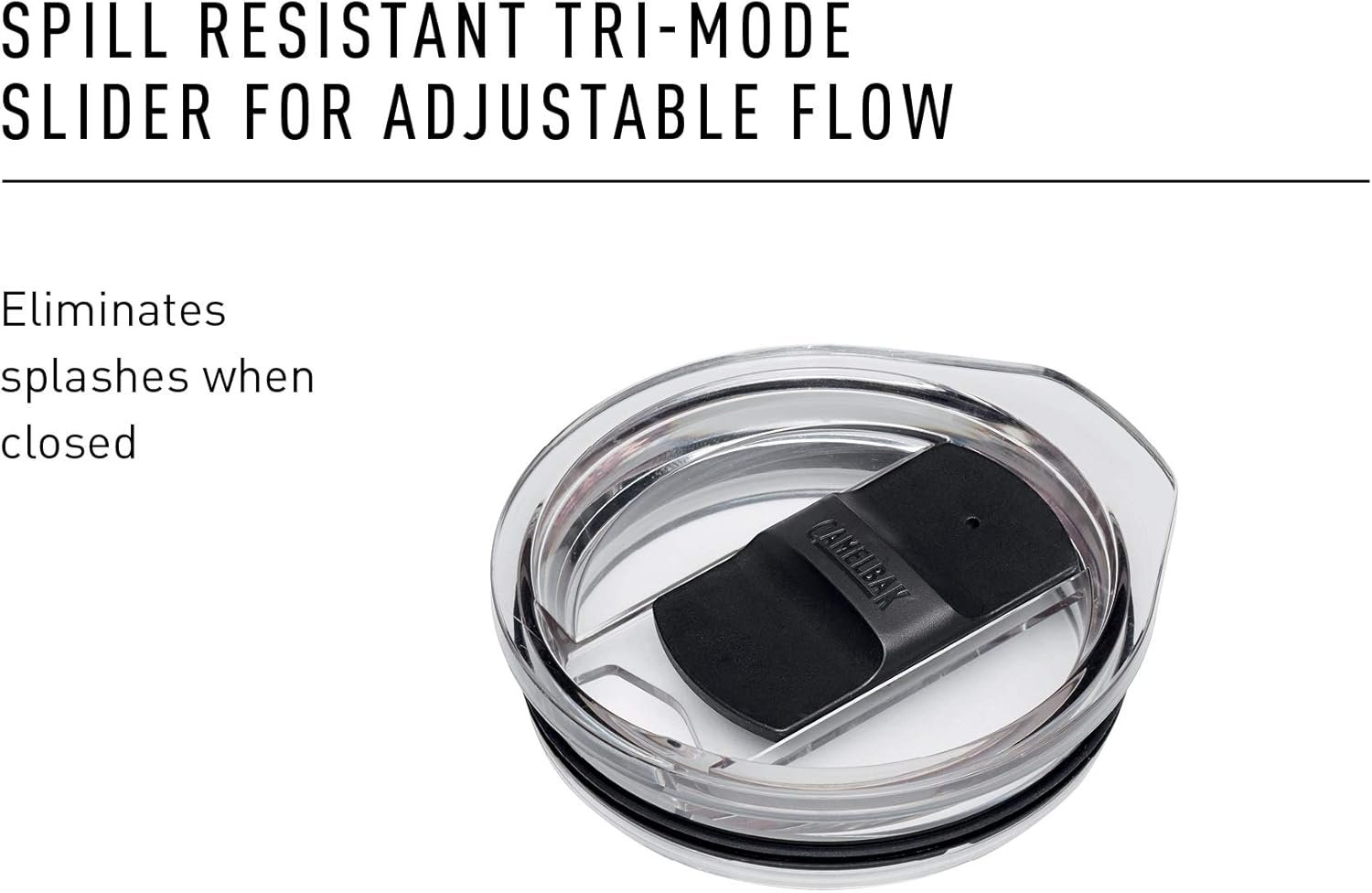 CamelBak Horizon 30oz Tumbler - Insulated Stainless Steel - Tri-Mode Lid - White - Image 8