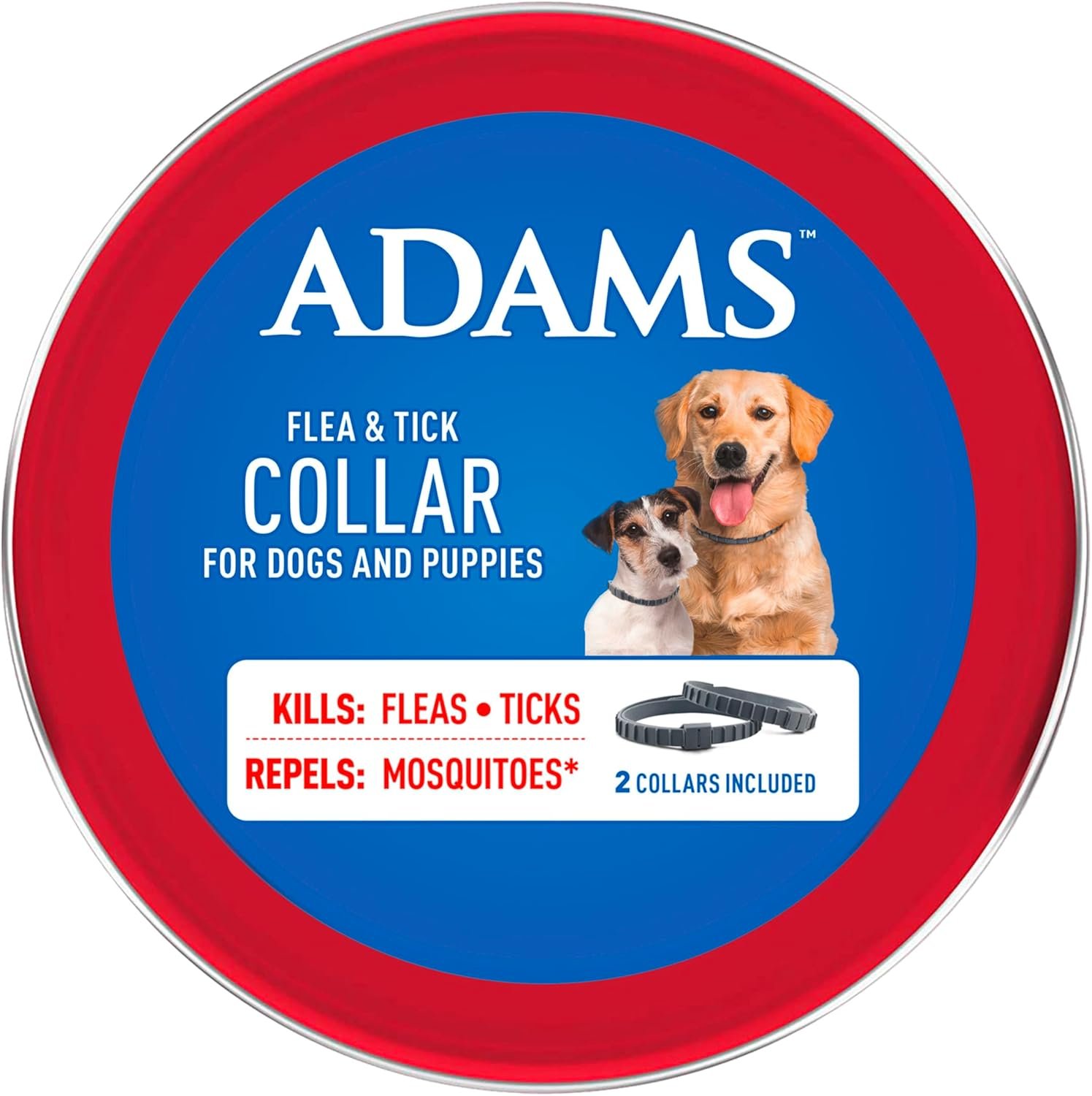 ADAMS Flea & Tick Collar for Dogs & Puppies, 2 Pack, 12 Month Protection, Adjustable One Size, Kills Fleas, Ticks & Repels Mosquitoes, Excluding California - Image 10