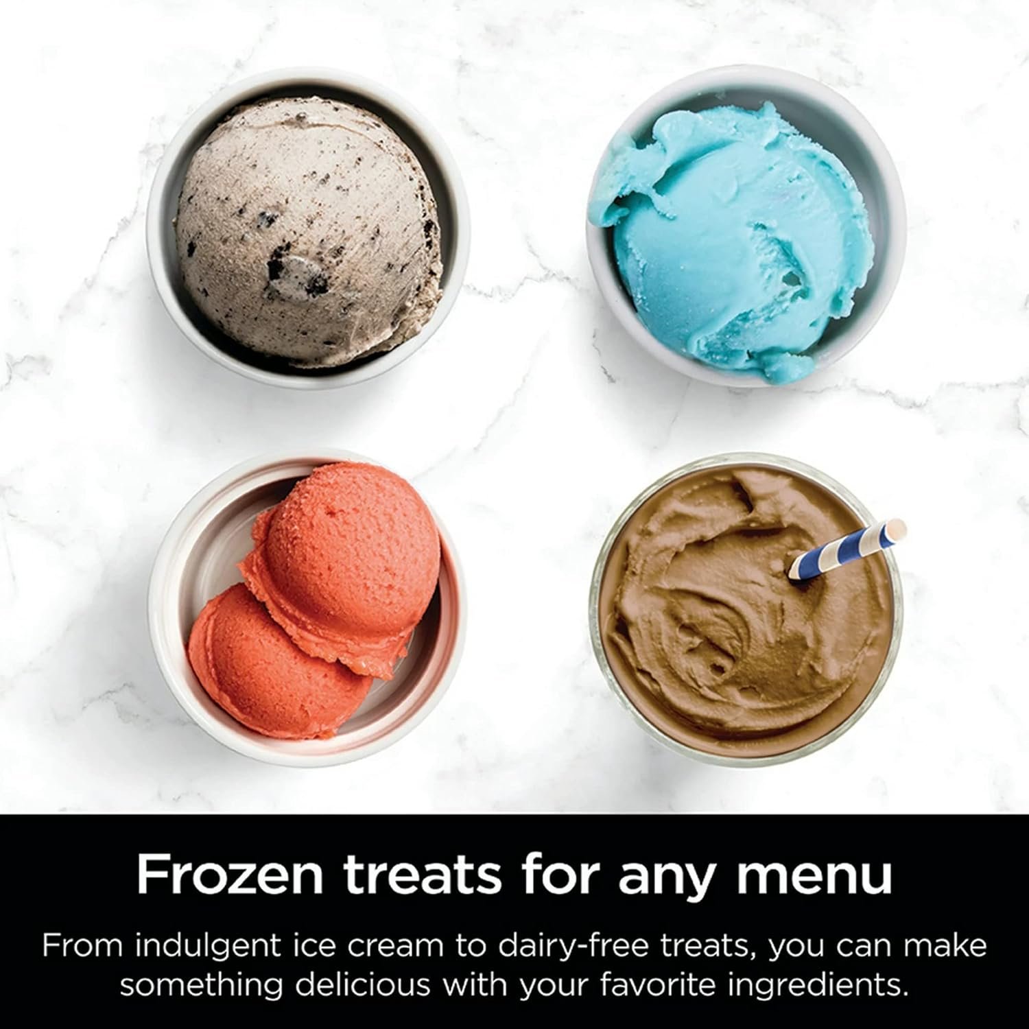 Ninja NC300 CREAMi Ice Cream Maker with (2) Pint Containers & Lids, Silver (Renewed) - Image 4