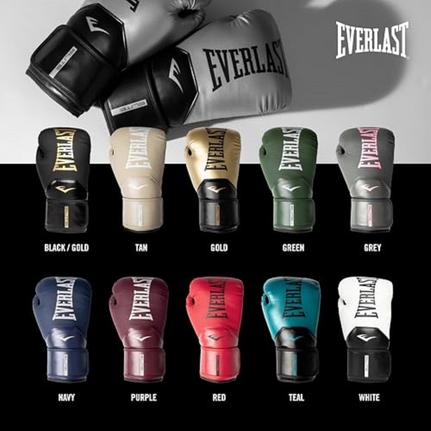 Everlast Elite 2 Boxing Gloves | Pro Training Gloves for Men and Women | Secure Fit Hook and Loop Closure & Ventilation - Image 5