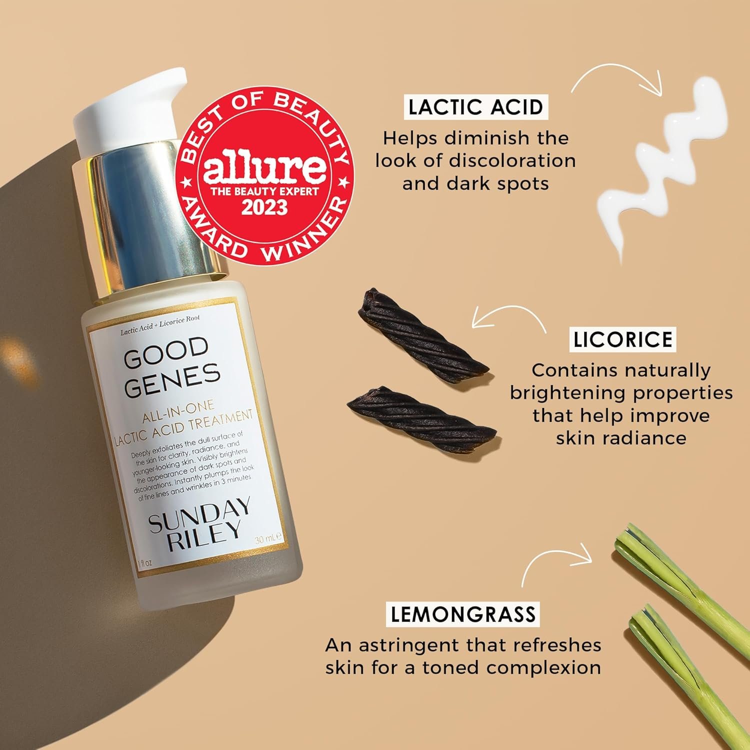 Sunday Riley Good Genes All-in-One Lactic Acid Treatment Face Serum - Image 3