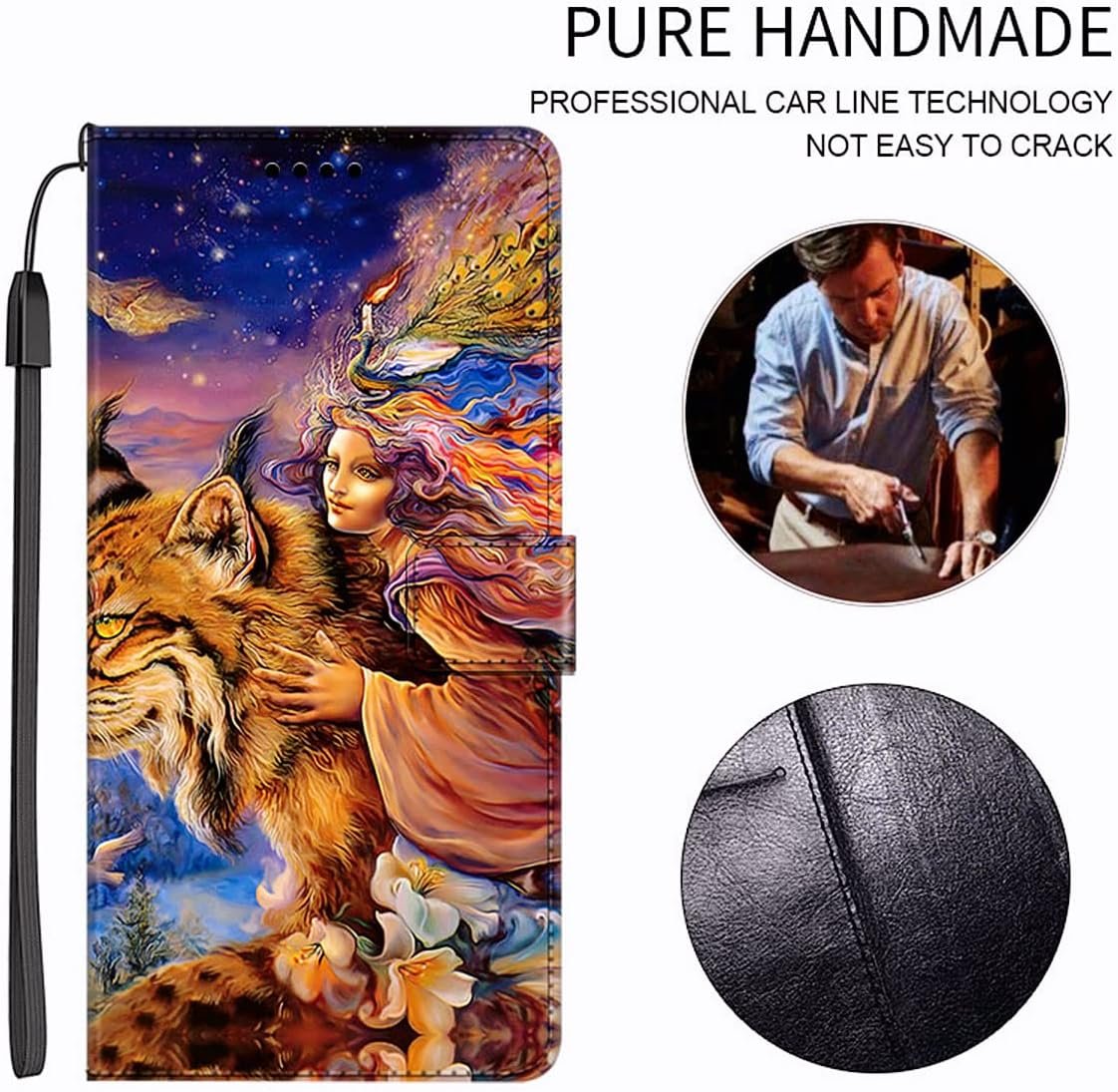 Unique-Custom-Gift Personalized Photo PU Leather Wallet Phone Case with Kickstand and Flip Cover for Apple iPhone 7 8 Plus SE XR XS 11 12 13 14 15 16 Pro Max, Customize Picture on Front and Back - Image 5