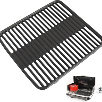 Grill Grates for Coleman 2-in-1 Camping Grill, Cooking Grid for Coleman 2 Burner Propane Stove, Fits Coleman Classic 2-Burner 2000020929 2000020925 2157480 ‎2000038016 Propane Stove Replacement Parts