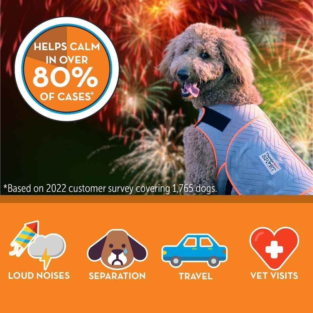 ThunderShirt for Dogs, Large, Platinum Sport - Dog Anxiety Relief Calming Vest - Image 4