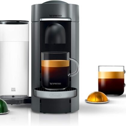 De'Longhi Nespresso Vertuo Plus Coffee and Espresso Maker by De'Longhi, Titan
