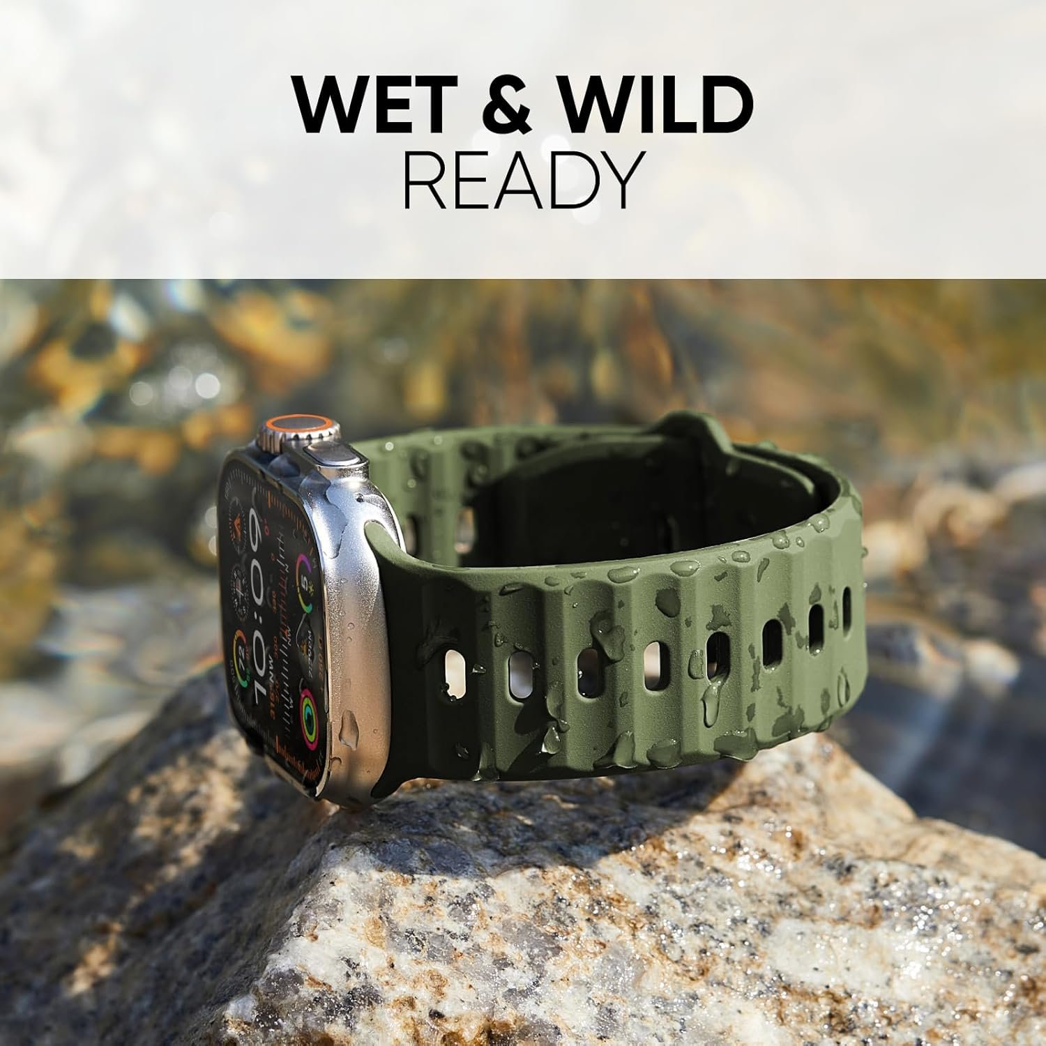 Sport Bands 6-Pack Compatible with Apple Watch Ultra 3/2 Band 49mm 46mm 45mm 44mm 42mm, Wide Soft Silicone Wristbands Waterproof Strap Men for iWatch Series 11 10 9 8 7 6 5 4 3 SE Ultra - Image 5