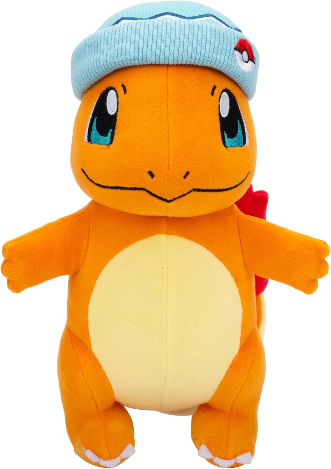 Pokemon 2025 8" Charmander Holiday Christmas Plush with Winter Hat Accessory - Officially Licensed - Generation 1 Starter - Stuffed Animal Toy Figure - Stocking Stuffer Gift Kids, Boys, Girls - 2+