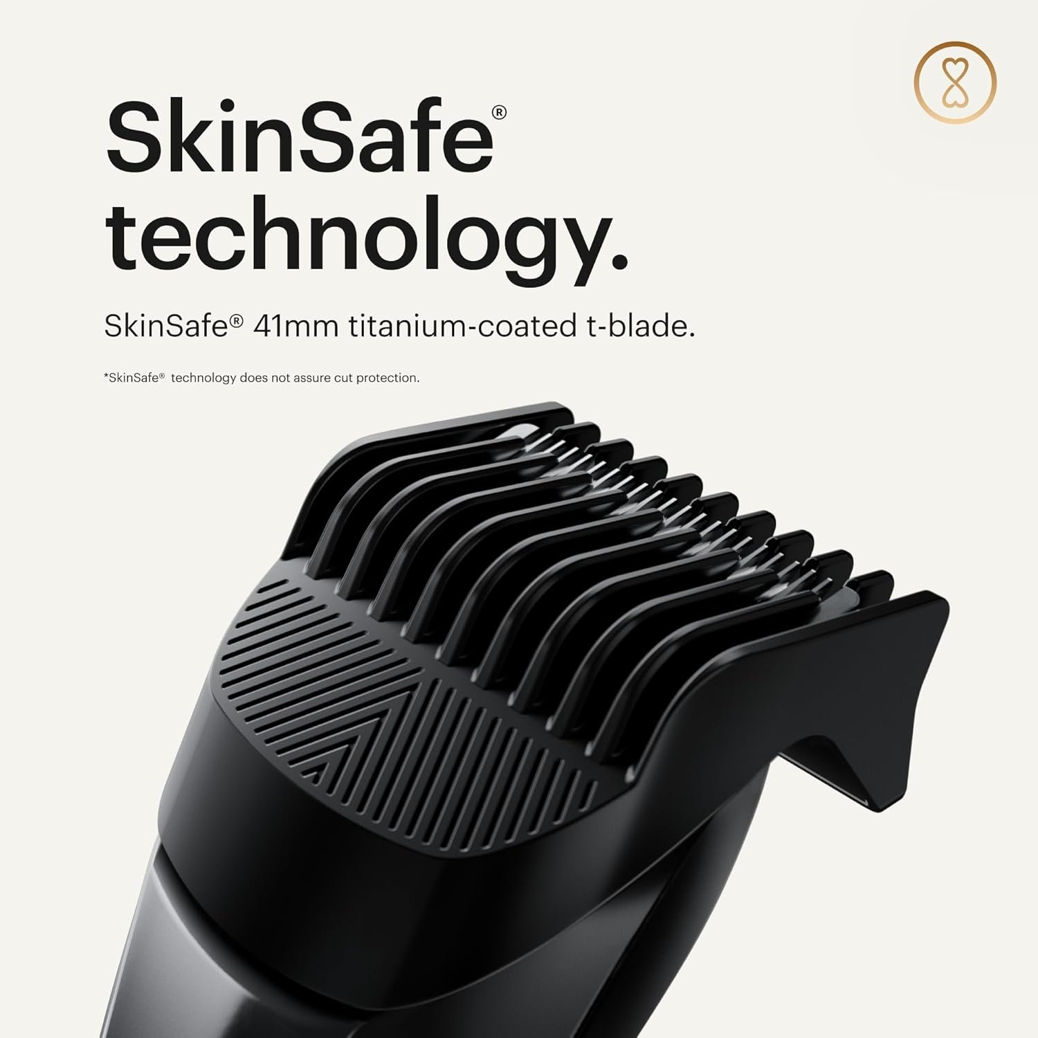 MANSCAPED® The Beard Hedger® Premium Men's Beard Trimmer, 20 Length Adjustable Blade Wheel, Stainless Steel T-Blade for Precision Facial Hair Trimming, Cordless Waterproof Wet/Dry Clipper - Image 4