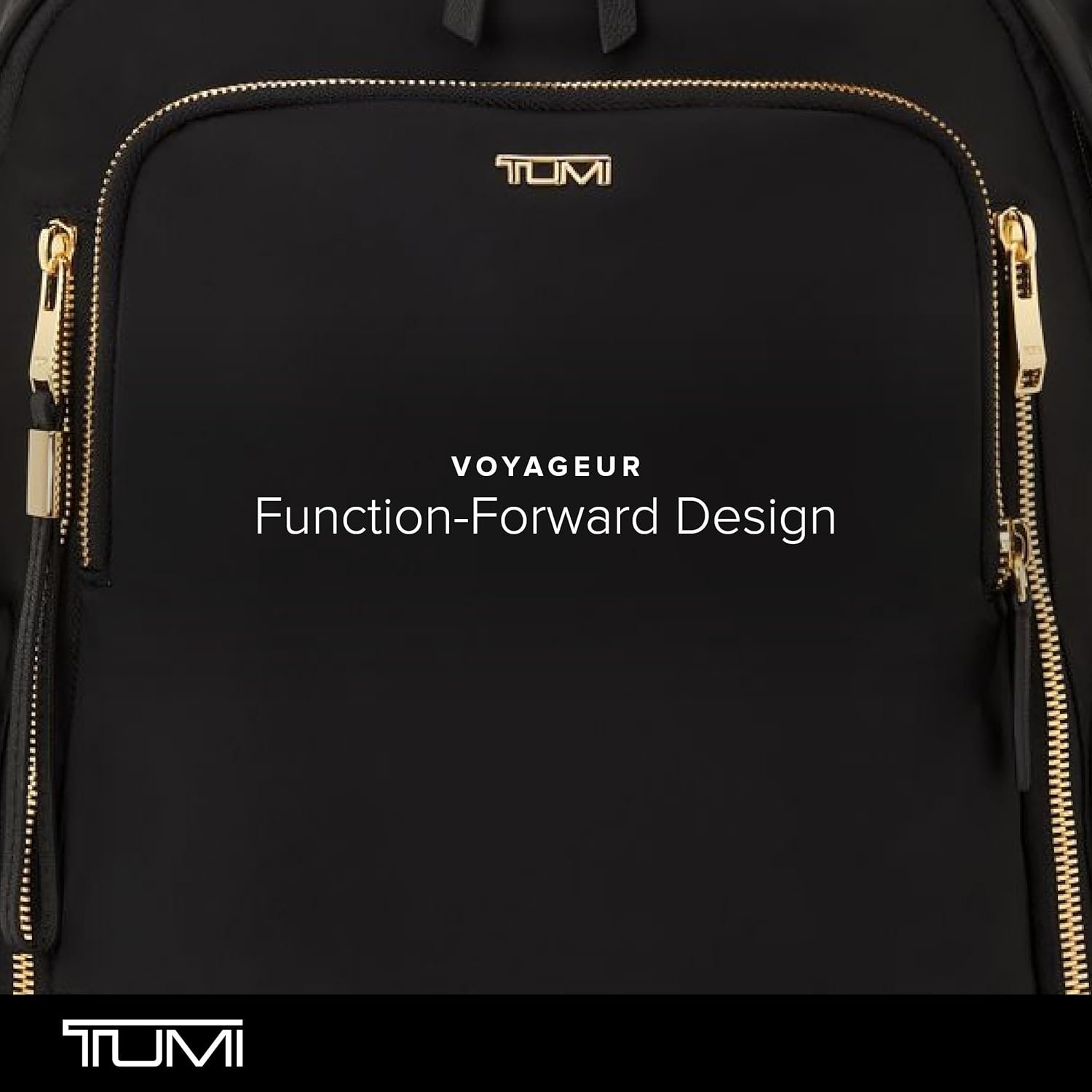 TUMI - Voyageur Celina Backpack - Women's Work and Travel Bag - 16.0" X 10.6" X 6.5" - Holds Up to 16" Laptop - Black & Gold Hardware - Image 6