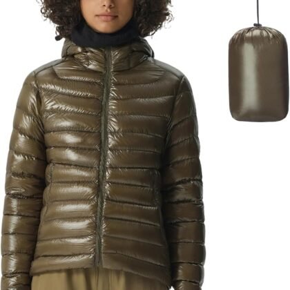 Fitouch Skyline Puff Hoody Women's Packable Goose Down Jacket | 700+ PF Puffer | Ultra-lightweight Base Layer | Warm Coat