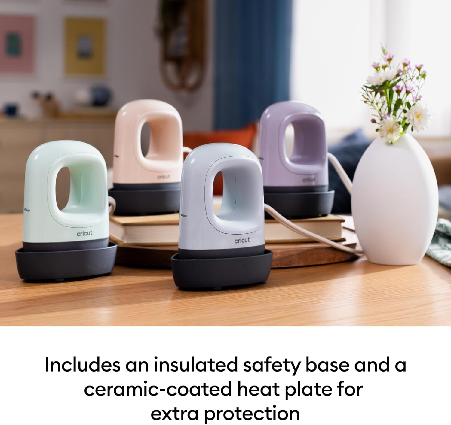 Cricut EasyPress Mini™ LT - Lavender - Mini Heat Press for Pressing Shoes, Baby Clothes, T-Shirts, & More - Easy to Use with a Single Setting - Precision Tip - Compact & Portable Mini Iron - Image 9