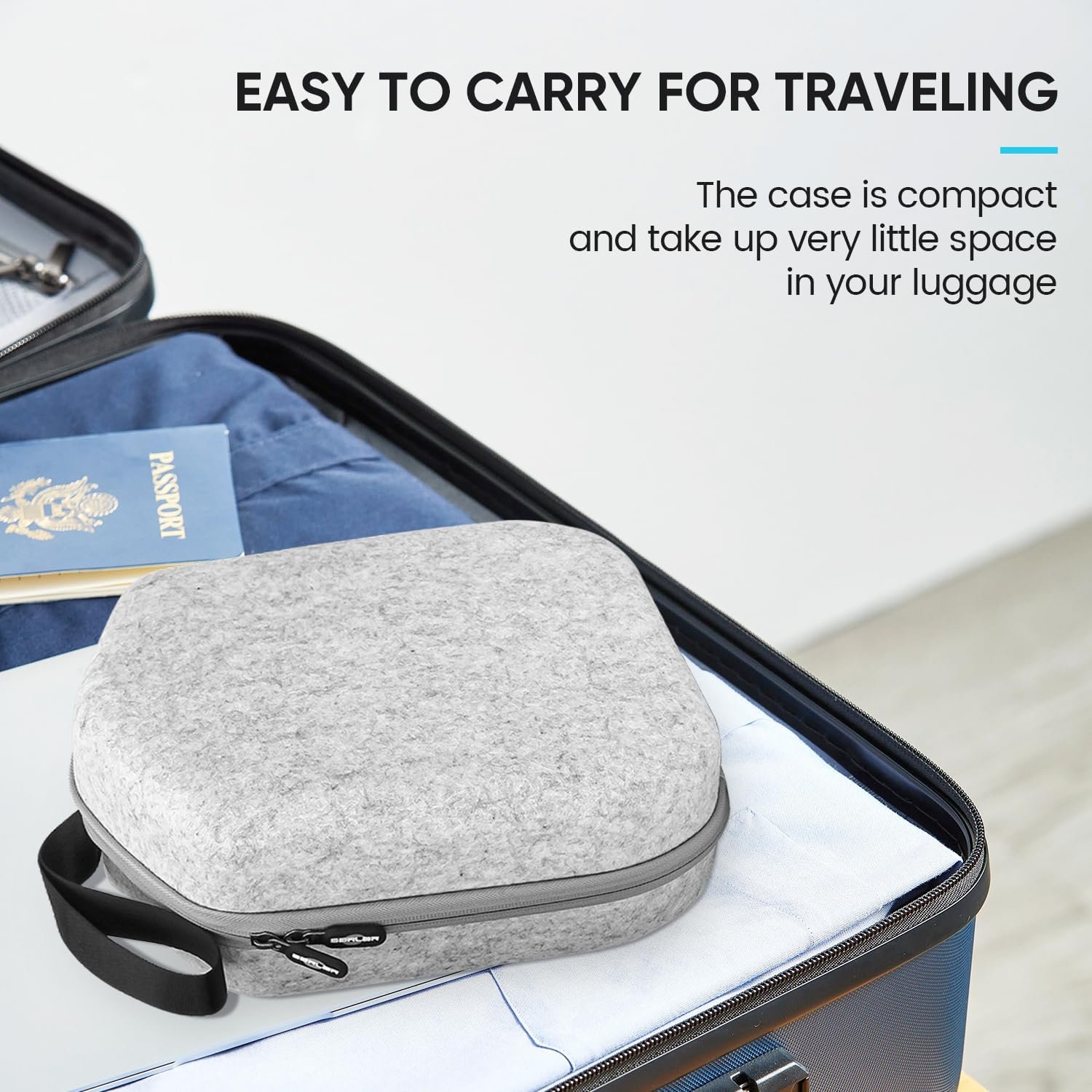 sarlar Hard Carrying Case Compatible with Meta Quest 3S/Quest 3/Oculus Quest 2/Vision Pro Official Original/Elite Strap VR Headset and Controller Accessories, Suitable for Travel and Home Storage - Image 7