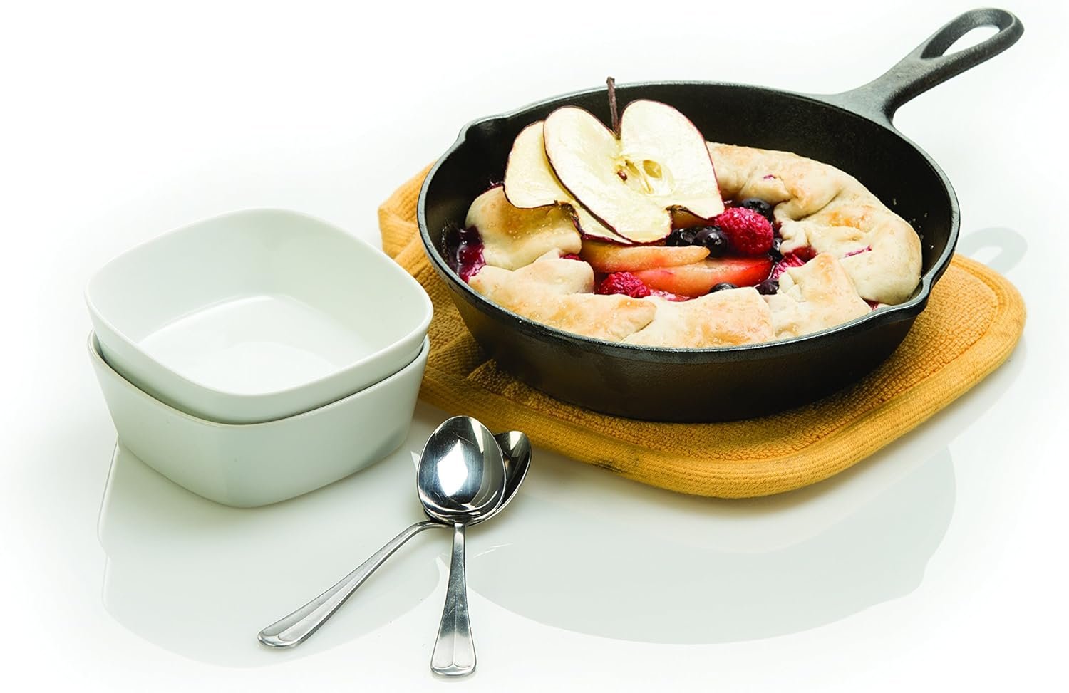 Lodge Seasoned Cast Iron 3 Skillet Bundle. 12 Inches and 10.25 Inches with 8 Inch Set of 3 Cast Iron Frying Pans - Image 4