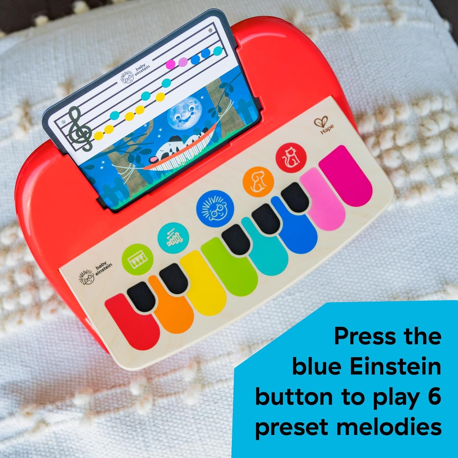 Baby Einstein Cal’s First Melodies Magic Touch Wooden Piano Musical Baby Toy, Ages 6 Months + - Image 7