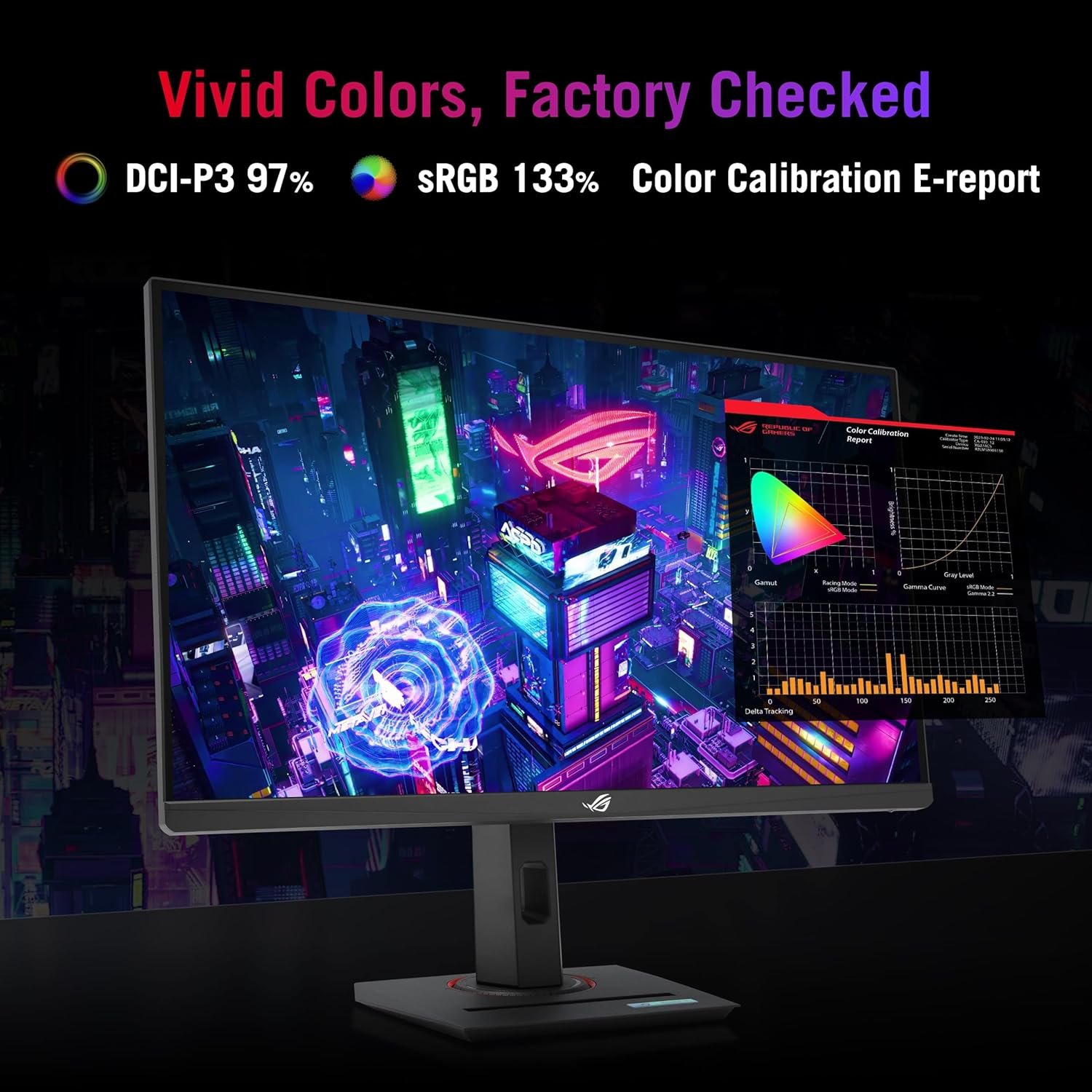 ASUS ROG Strix 27” QHD (2560x1440) HDR400 USB-C Gaming Monitor (XG27ACS), 180Hz,1ms, Fast IPS, 133% sRGB, Extreme Low Motion Blur Sync, G-Sync Compatible, DisplayWidget, Tripod Socket, 3 Year Warranty - Image 4