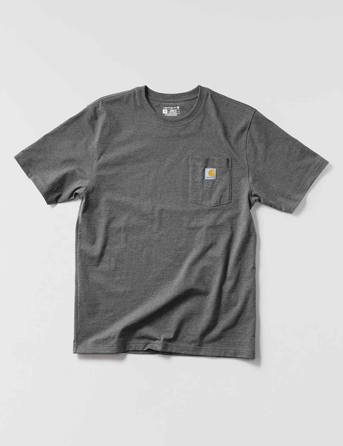 Carhartt Mens Loose Fit Heavyweight Short-Sleeve Pocket T-Shirt (Also Available in Big & Tall) - Image 6