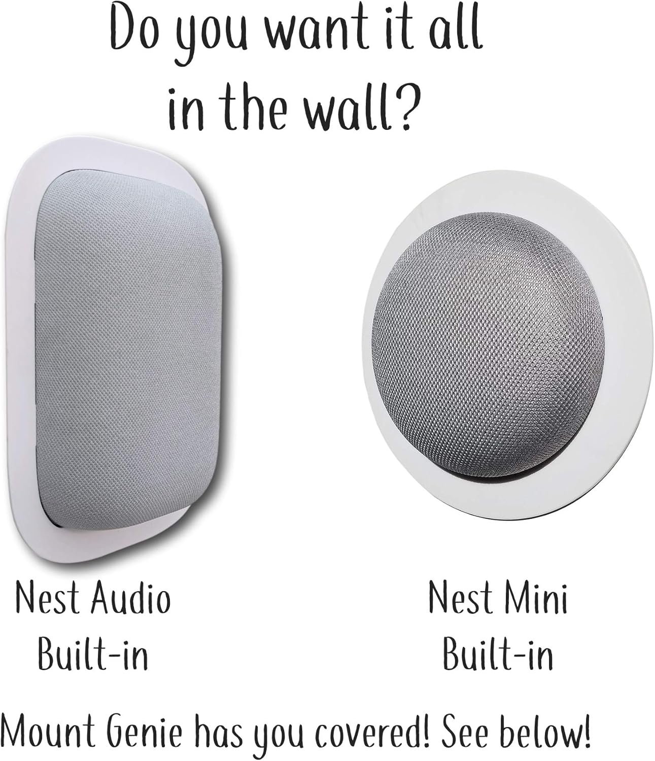 Mount Genie Simple Built-in Google Nest Hub MAX Wall Mount: The Perfect Smart Home Command Center | Fully Exposed Speakers | Designed in The USA - Image 6