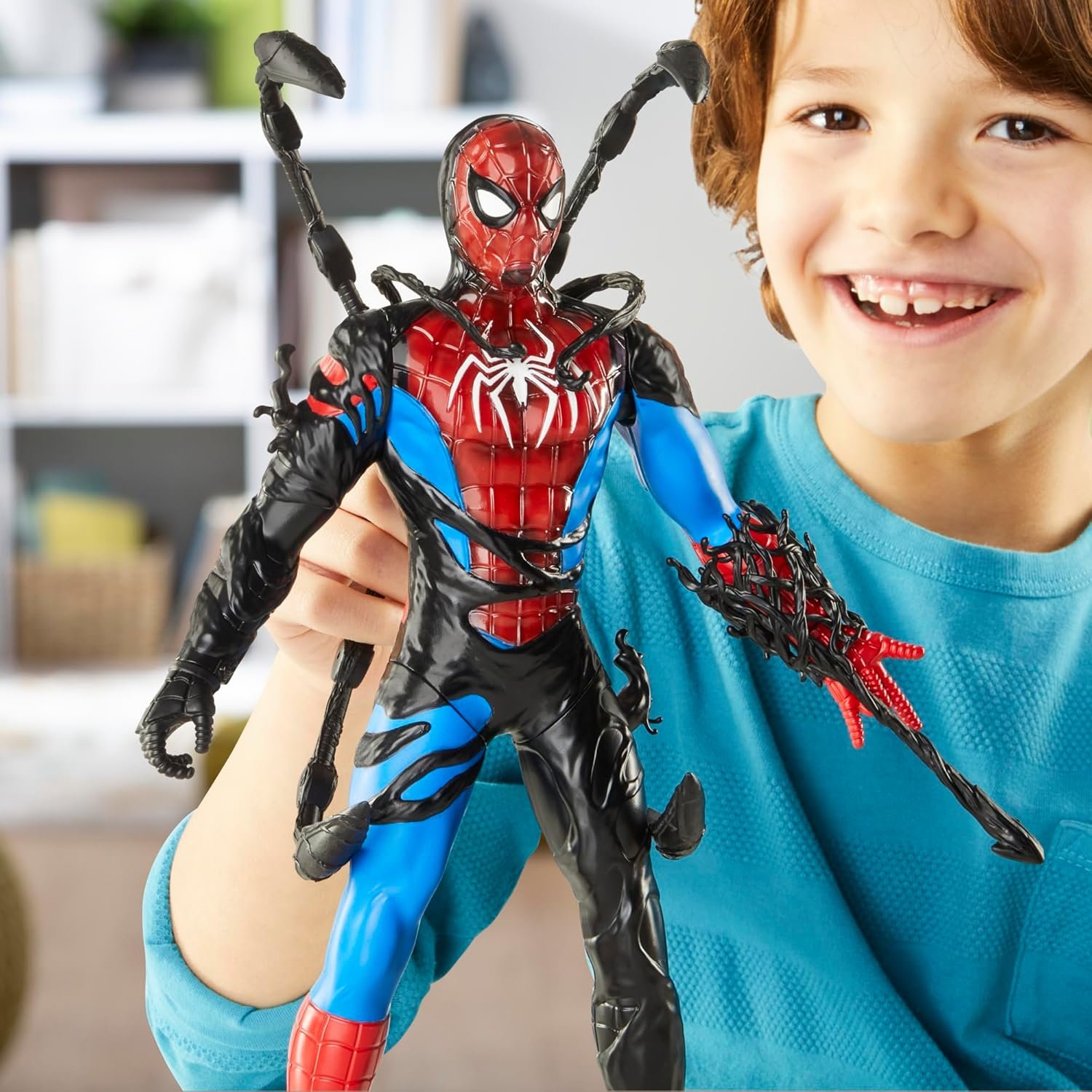Marvel Spider-Man VenomVersus Spider-Man Liquid Shifter Action Figure with Accessories, 11-Inch-Scale Super Hero Toys for Kids Ages 4 and Up - Image 8