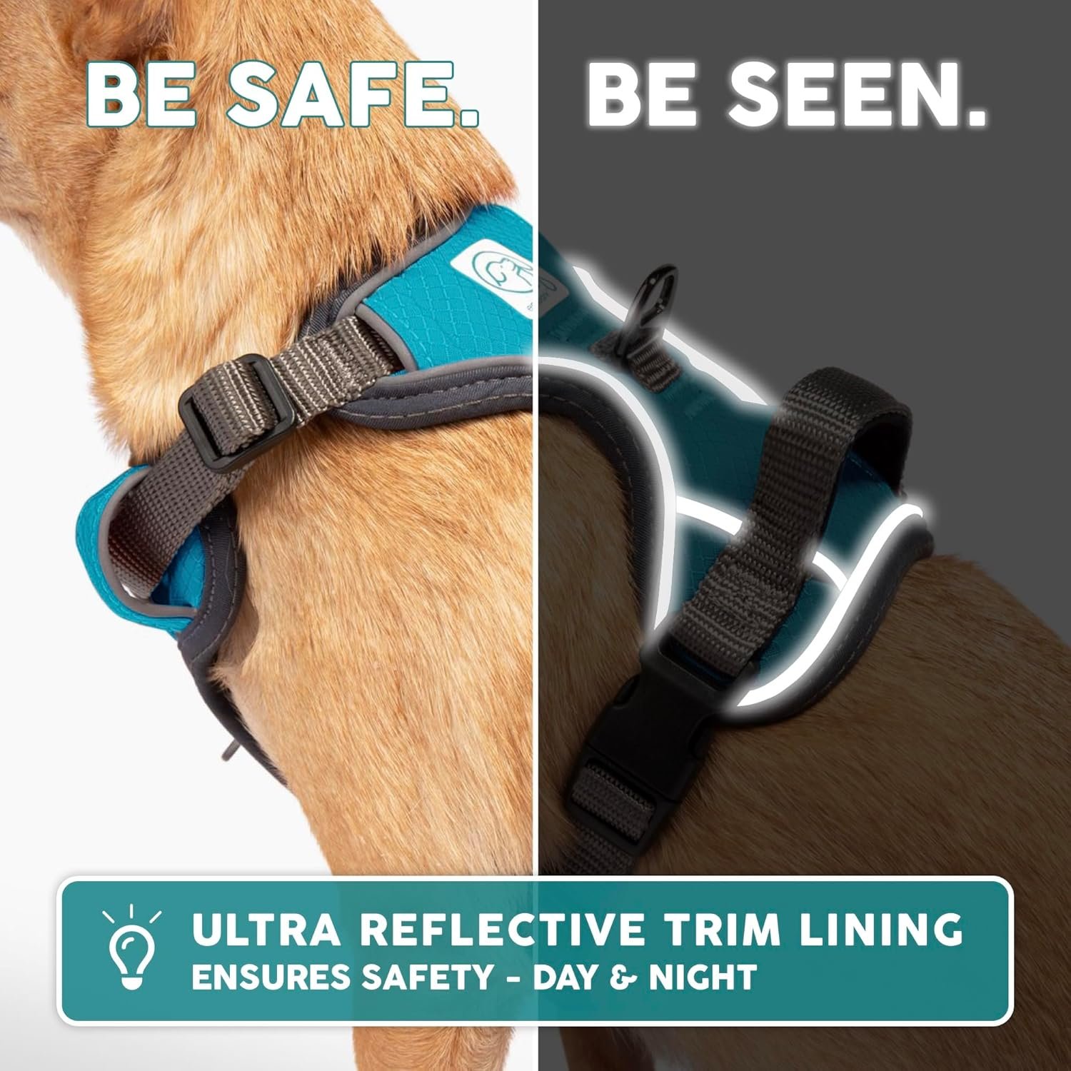 Embark Adventure Dog Harness, Reflective Trim No Pull Dog Harness Medium Sized Dogs - Military Grade Nylon, Front Clip with Gel Lined Handle. - Image 8