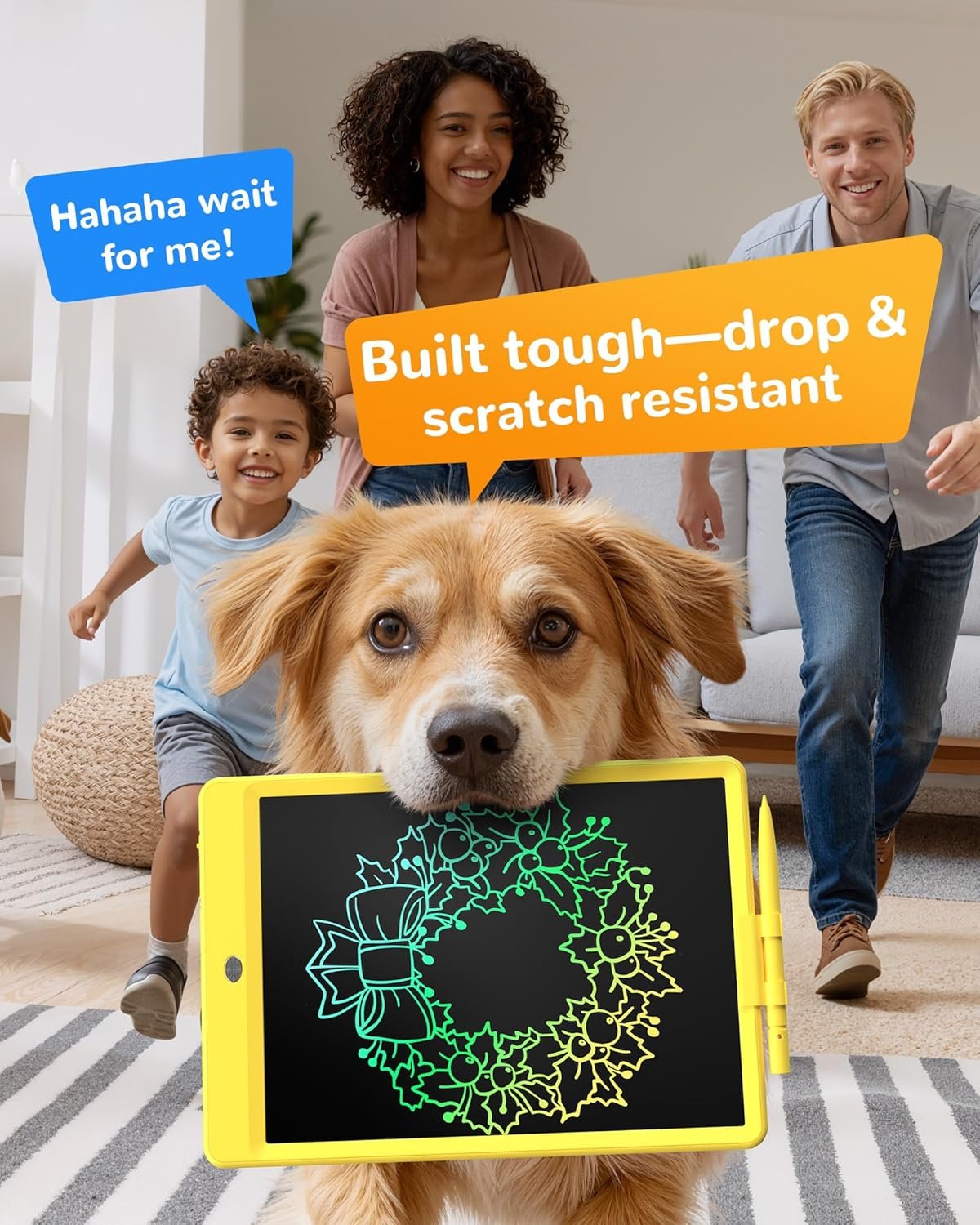 KOKODI LCD Writing Tablet, 10 Inch Colorful Doodle Board Drawing Tablet, Erasable Reusable Electronic Drawing Pads, Educational and Learning Toy for 3-6 Years Old Boy and Girls - Image 8