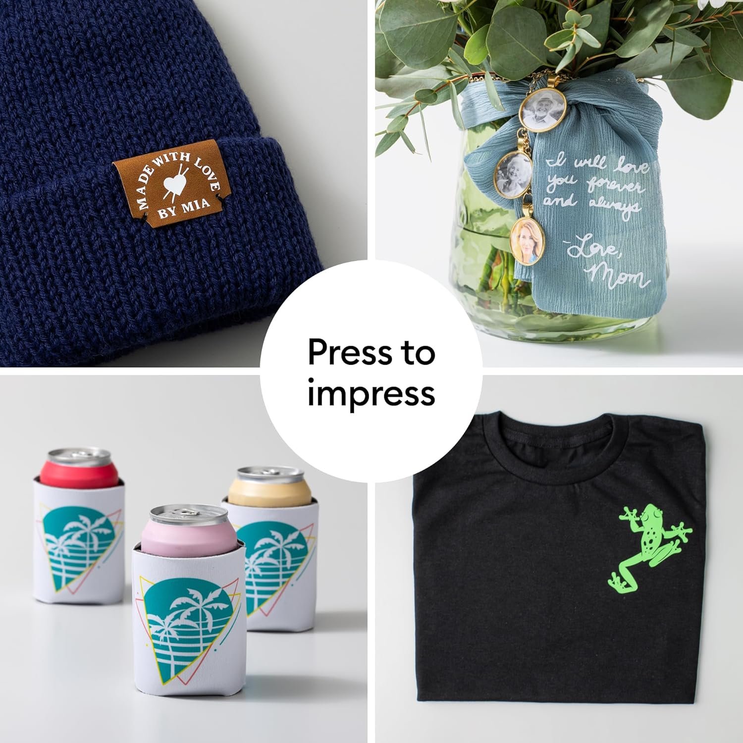 Cricut EasyPress Mini Heat Press + Heat Press Mat - for Pressing Small Objects Like Shoes, Stuffed Animals, Hats & More - 3 Heat Settings & Precision Tip - Compact & Lightweight - Zen Blue - Image 4