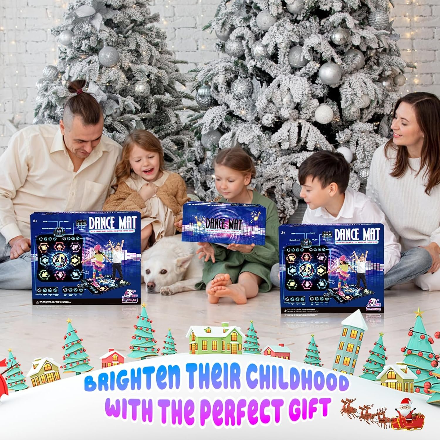 Dance Mat, 2025 Light Up 8-Button Dance Pad with Wireless Bluetooth, Upgraded Flowing Light Control System with Stands, Kids Toys Music Games Birthday for 3-12 Year Old Boys Girls - Image 6