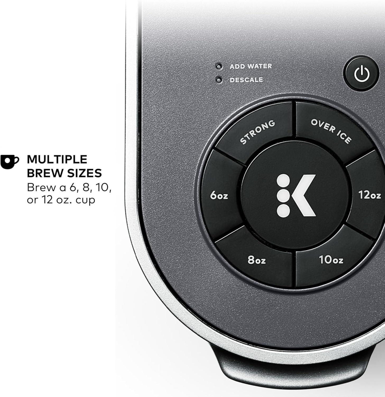 Keurig K-Supreme Single Serve K-Cup Pod Coffee Maker, MultiStream Technology, 4 Brew Sizes, 66oz Dual-Position Removable Reservoir, Gray - Image 7