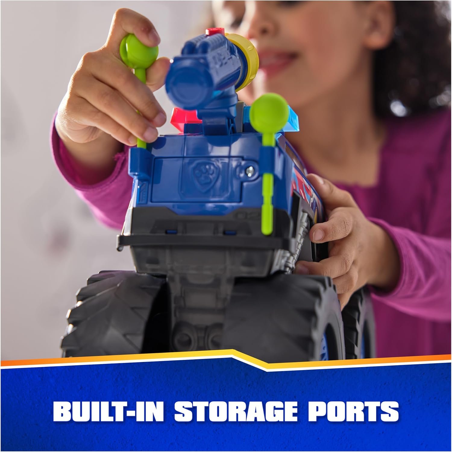 Paw Patrol: Rescue Wheels Chase’s Power Haulin’ Cruiser, Toy Truck with Launcher, Motorized Winch, Lights & Sounds, Kids Toys for Boys & Girls Ages 3+ - Image 9