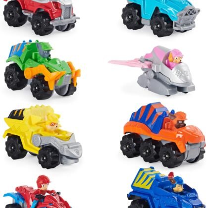 Paw Patrol, True Metal Dino Rescue Gift Pack of 8 Collectible Die-Cast Vehicles, 1:55 Scale