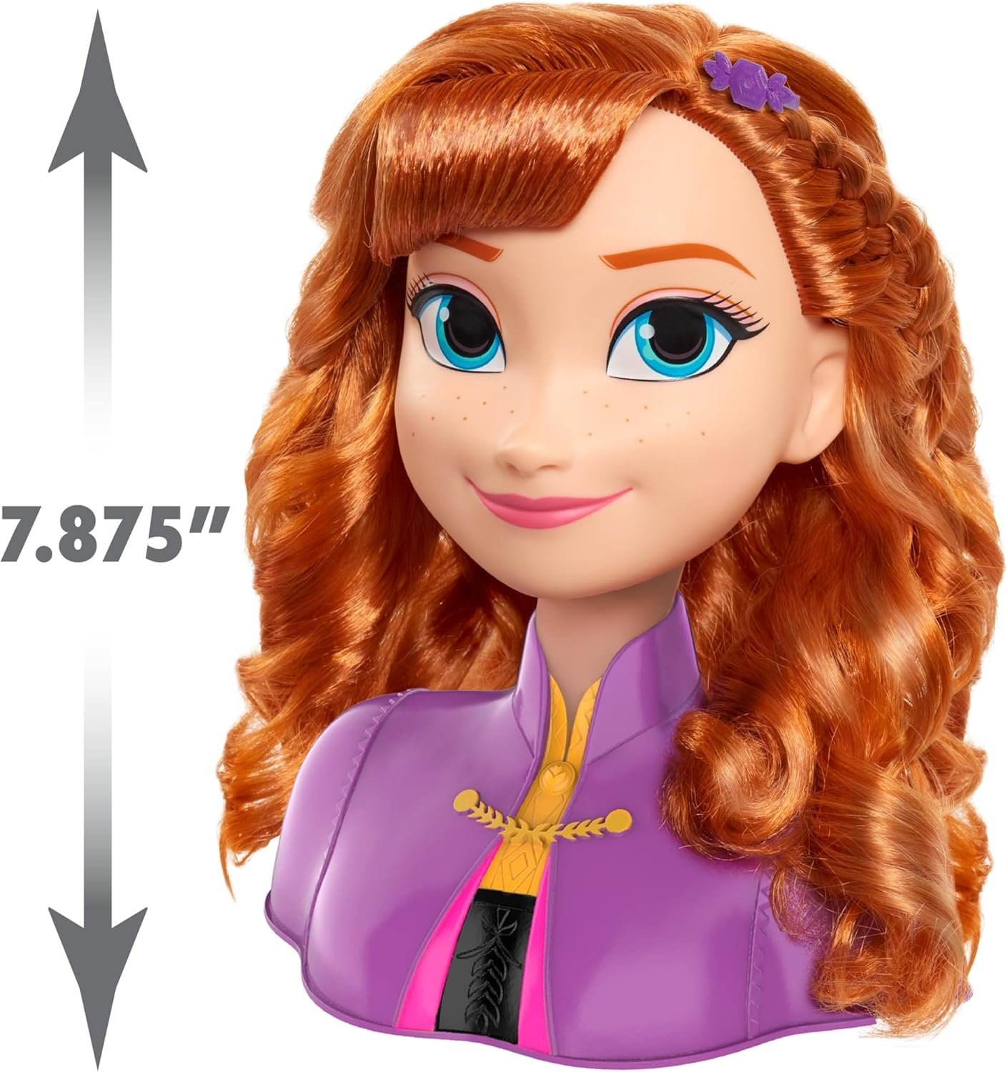 Disney’s Frozen 2 Anna 7.5-inch Styling Head, 17-Pieces, Dress Up and Pretend Play, Kids Toys for Ages 3 Up by Just Play - Image 6