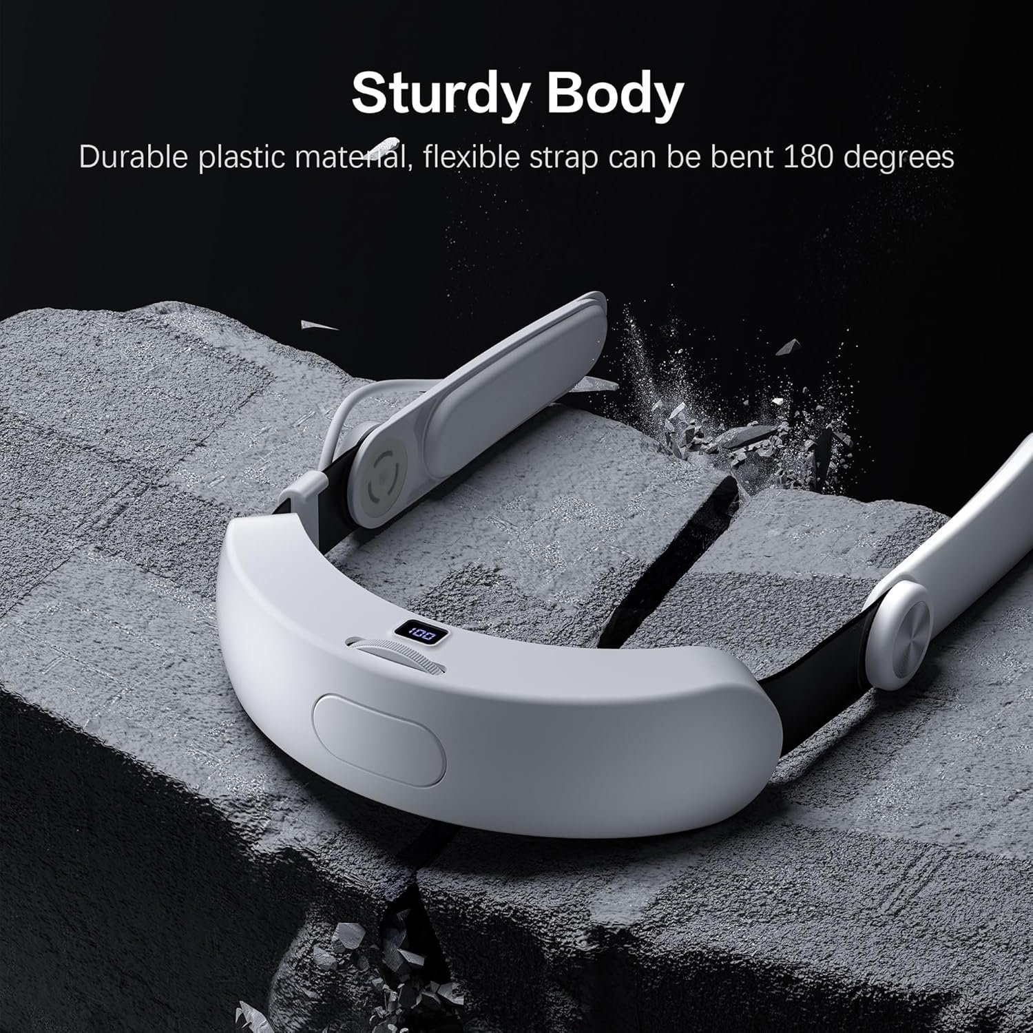 Head Strap for Oculus Meta Quest 3/3S with Battery, Adjustable VR Accessories with One-Click Fit, Rear Cushion Dial, 2–4H Playtime, VR Head Strap Reduce Facial Stress for Gaming Comfort - Image 9