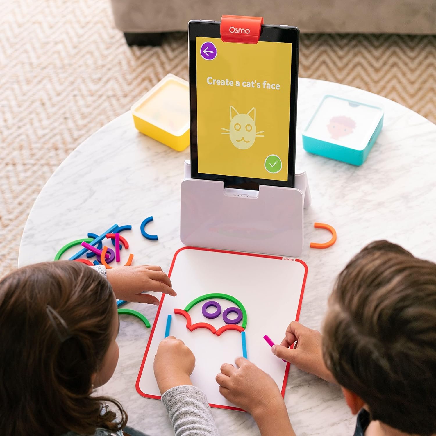 Osmo-Little Genius Starter Kit for Fire Tablet-4 Educational Learning Games-Preschool Ages 3-5-Phonics,Problem Solving & Creativity-STEM Toy Gifts,Kids(Osmo Fire Tablet Base Included) - Image 8