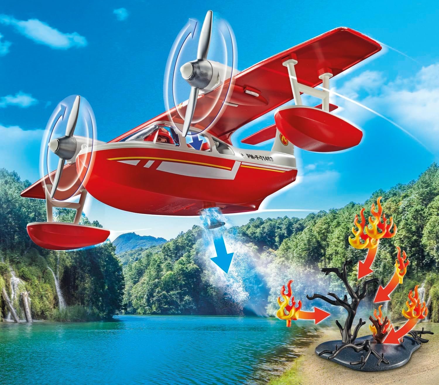 Playmobil Firefighting Seaplane - Image 6