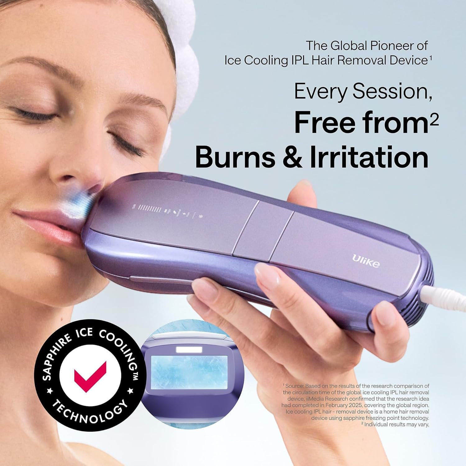 Ulike Laser Hair Removal Device Air 10 Ipl Gift for Women and Men, Ice Cool and Permanent Hair Reduction for Nearly Painless, Dual Lights, Skin Sensor & USHR Mode Hair Removal in 10mins from Home - Image 2