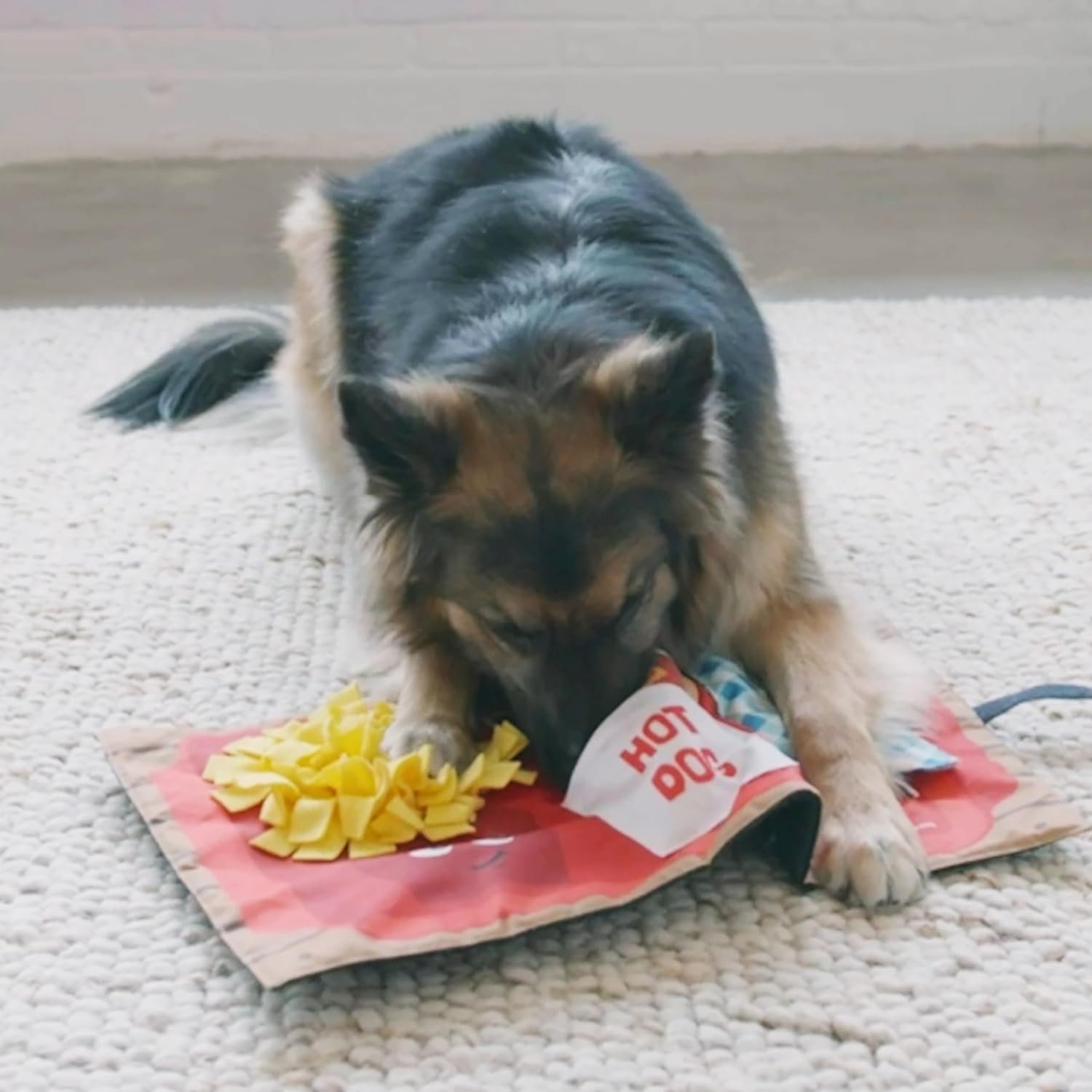 Outward Hound by Nina Ottosson Activity Matz Fast Food Fun Plush Dog Puzzle Mat Dog Enrichment Dog Toy, Level 2 Intermediate, Multicolored - Image 5